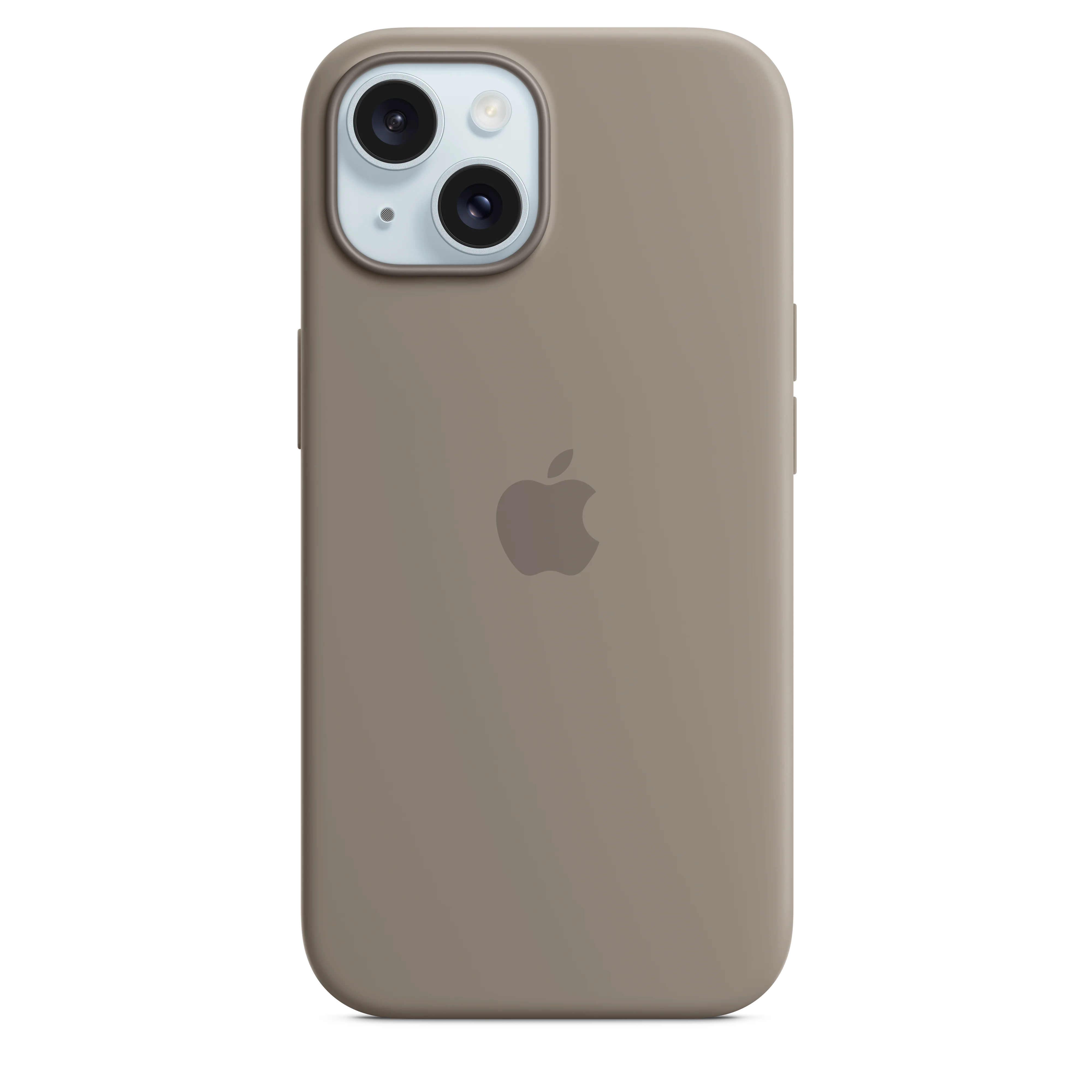 Funda de silicona con MagSafe para el iPhone 15 - Arcilla