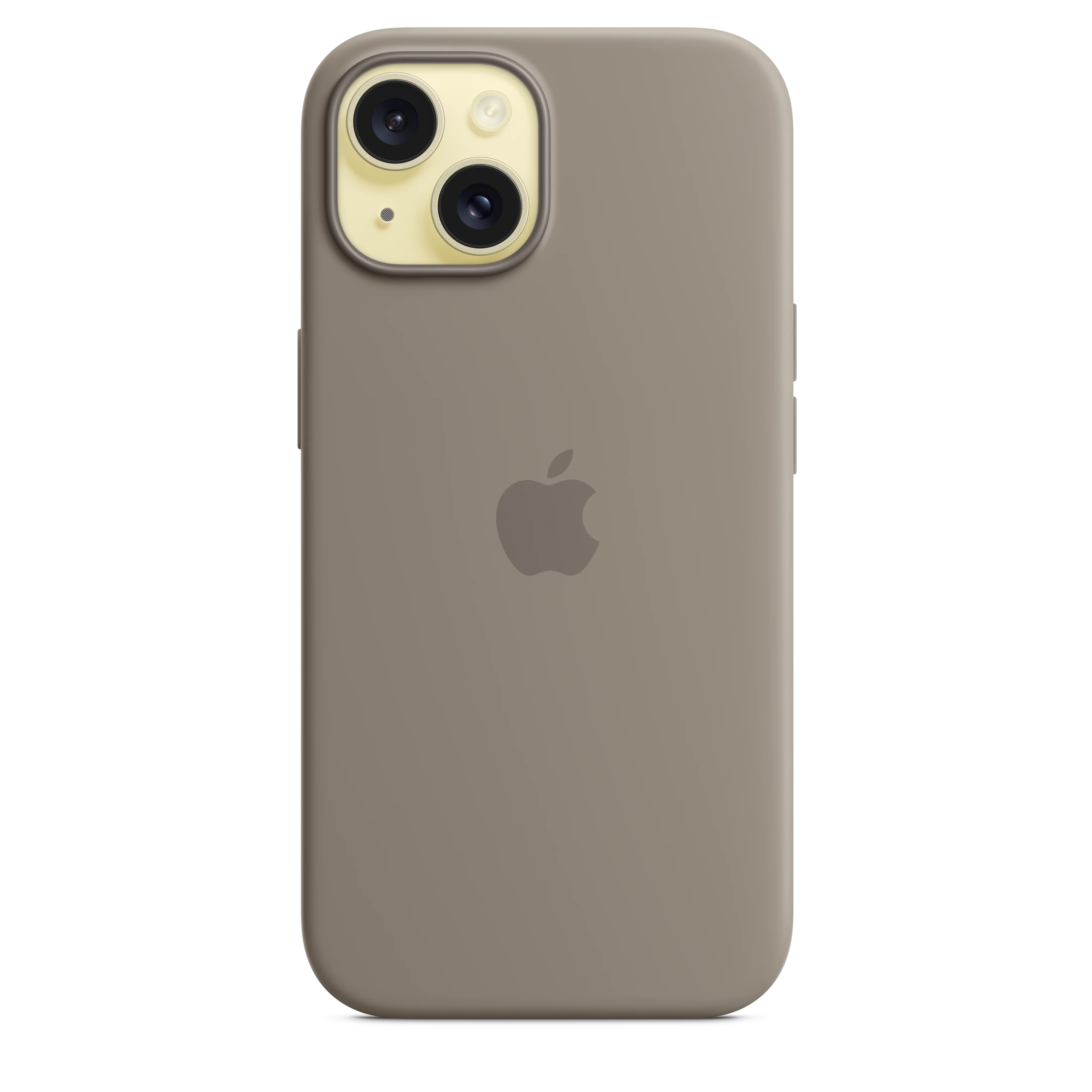 Funda de silicona con MagSafe para el iPhone 15 - Arcilla - Image 3