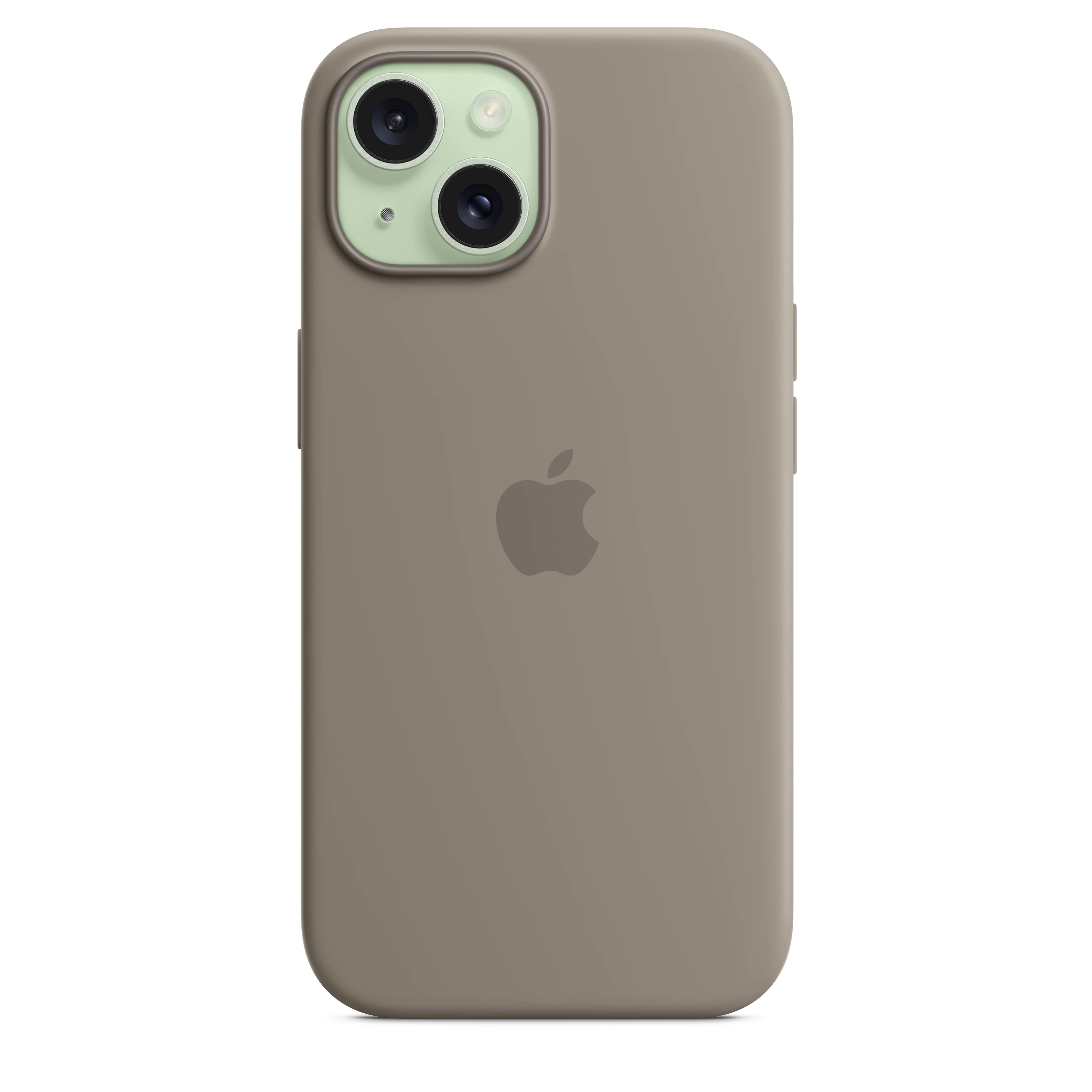 Funda de silicona con MagSafe para el iPhone 15 - Arcilla - Image 4