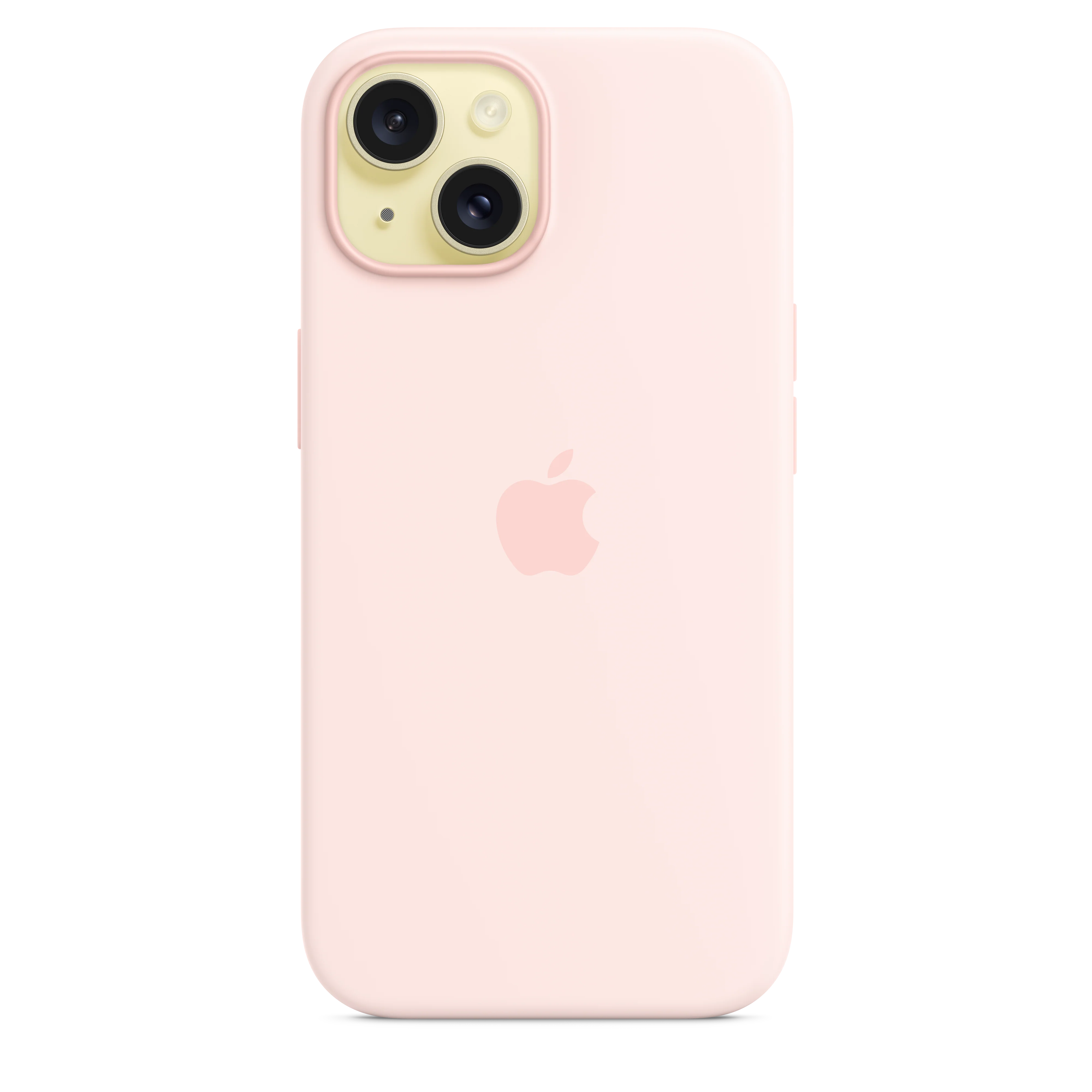 Funda de silicona con MagSafe para el iPhone 15 - Rosa claro - Image 3