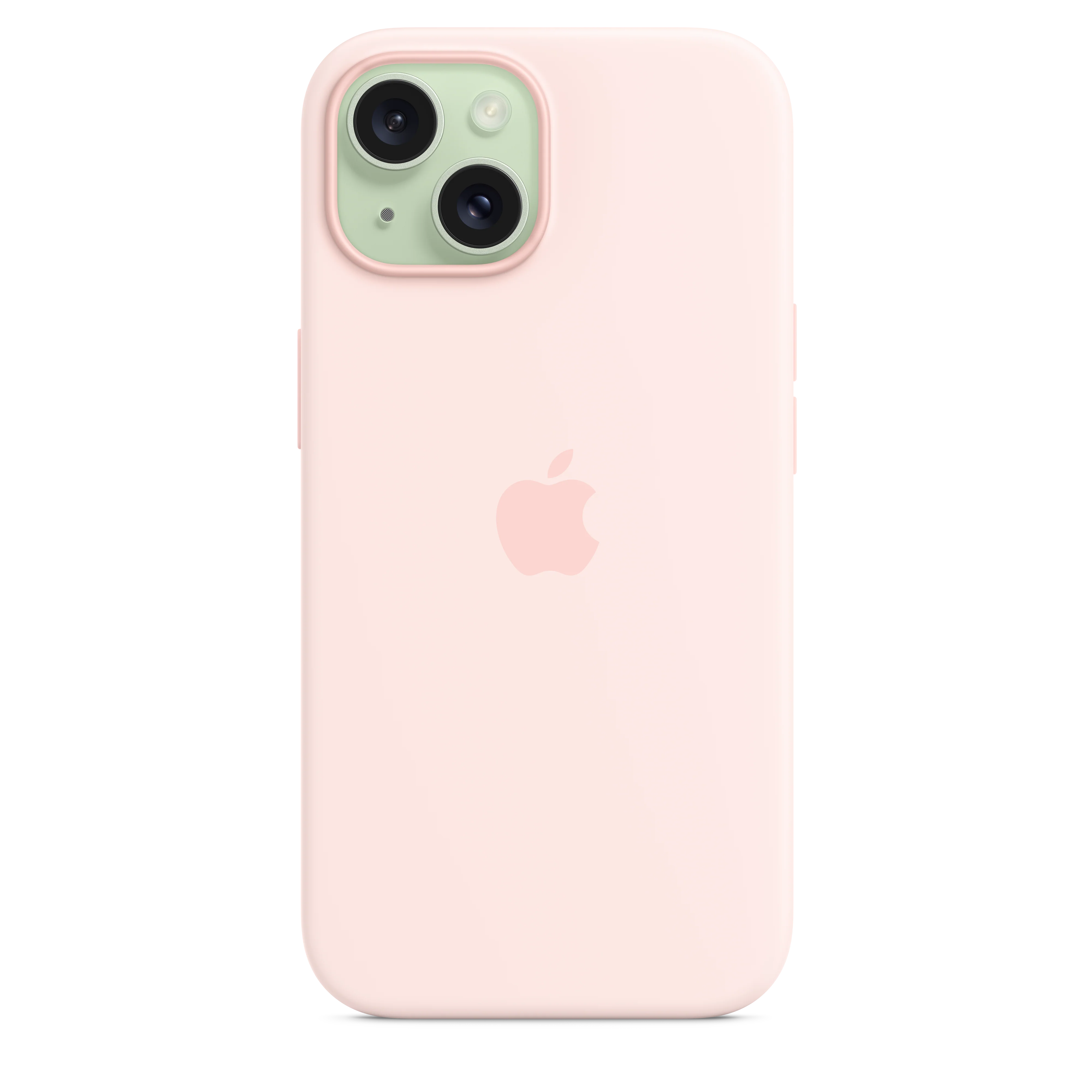 Funda de silicona con MagSafe para el iPhone 15 - Rosa claro - Image 4