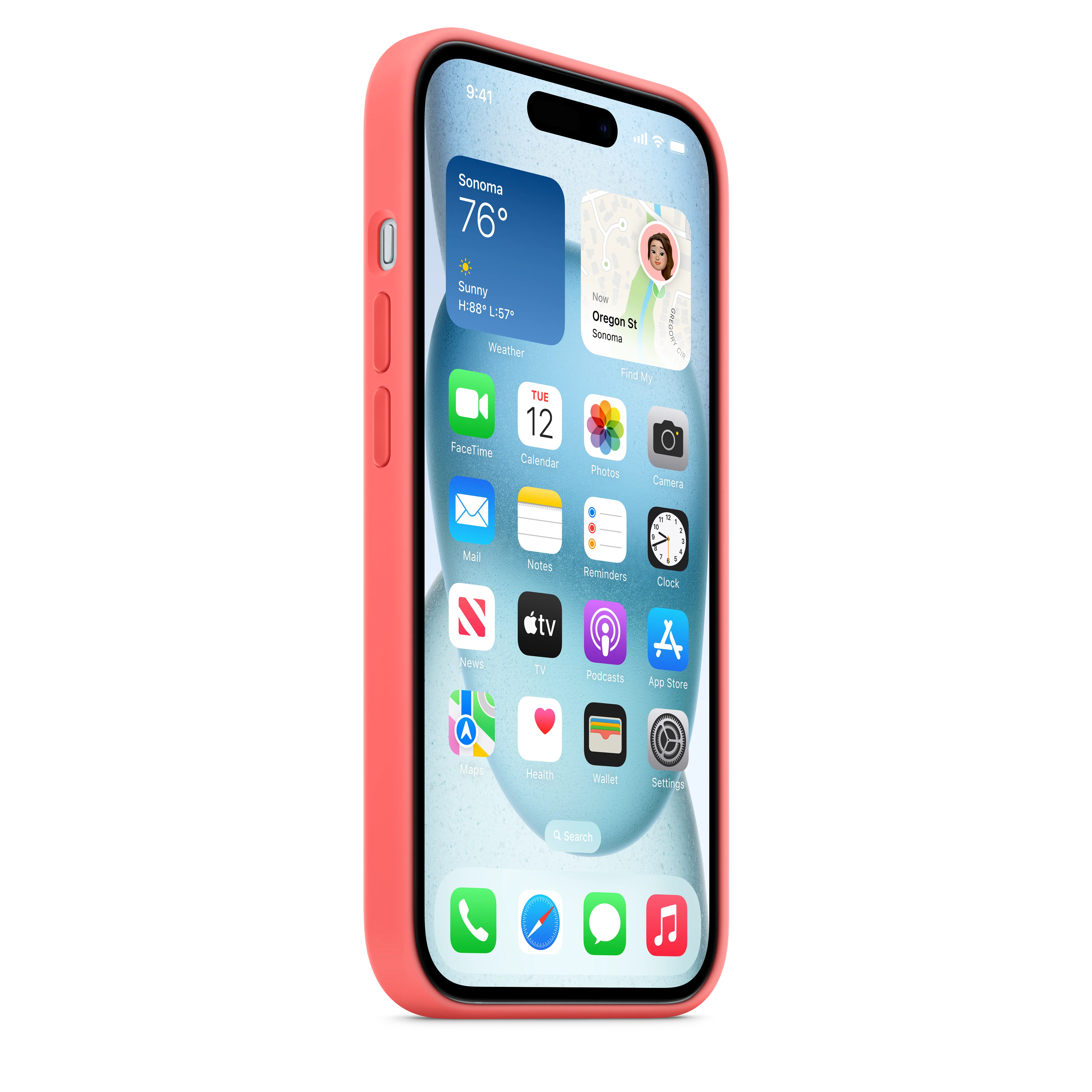 Funda de silicona con MagSafe para el iPhone 15 - Guayaba - Image 7