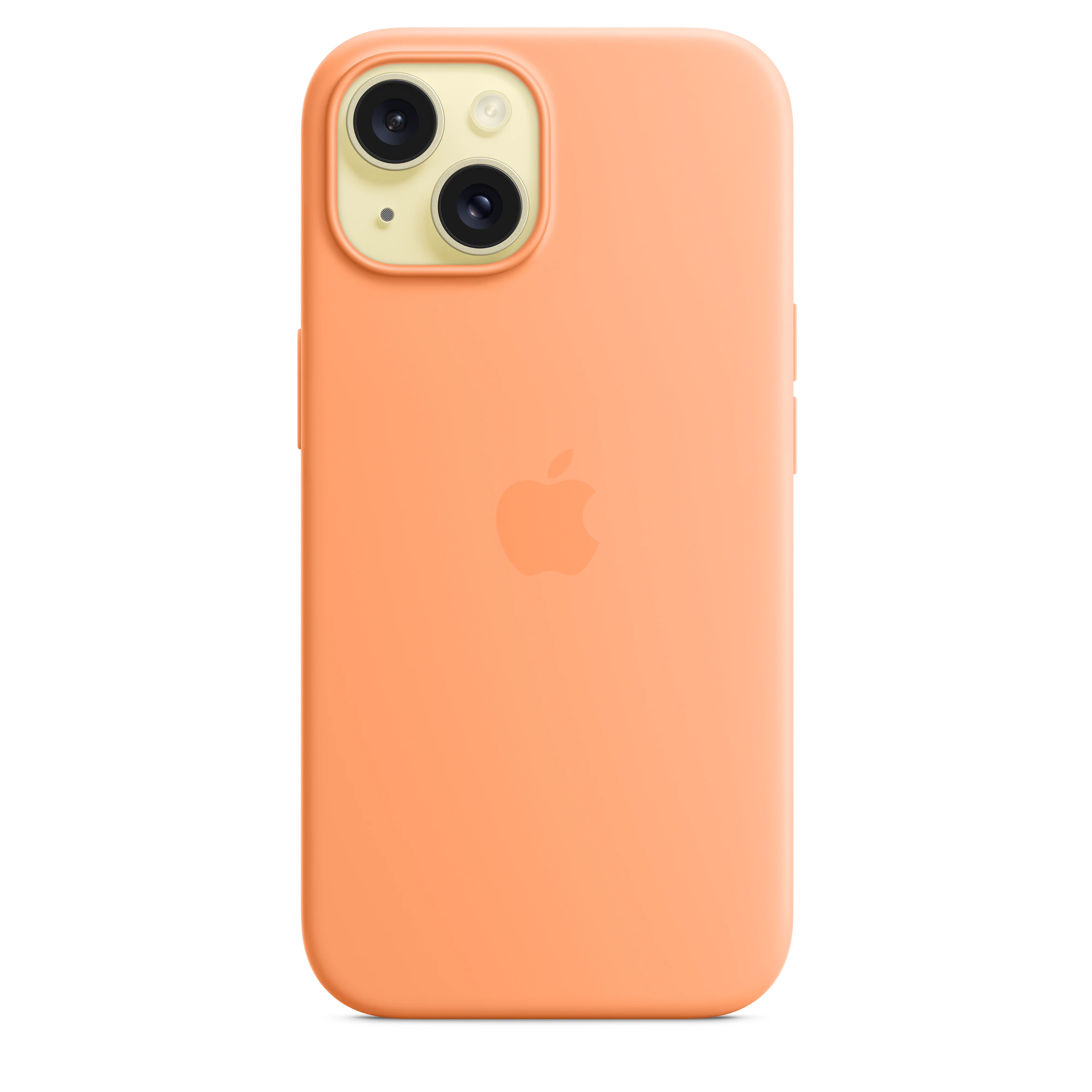 Funda de silicona con MagSafe para el iPhone 15 - Naranja sorbete - Image 3