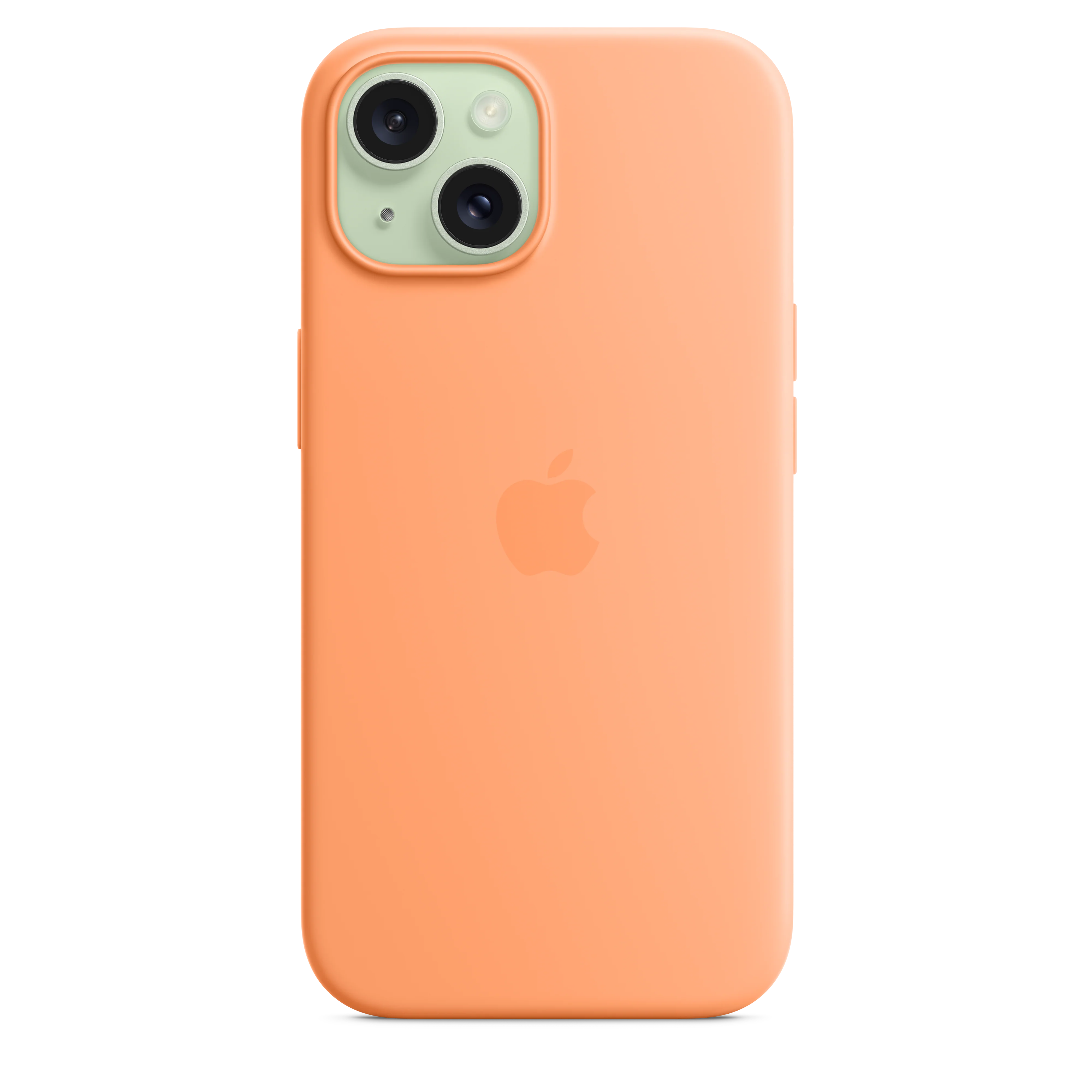 Funda de silicona con MagSafe para el iPhone 15 - Naranja sorbete - Image 4