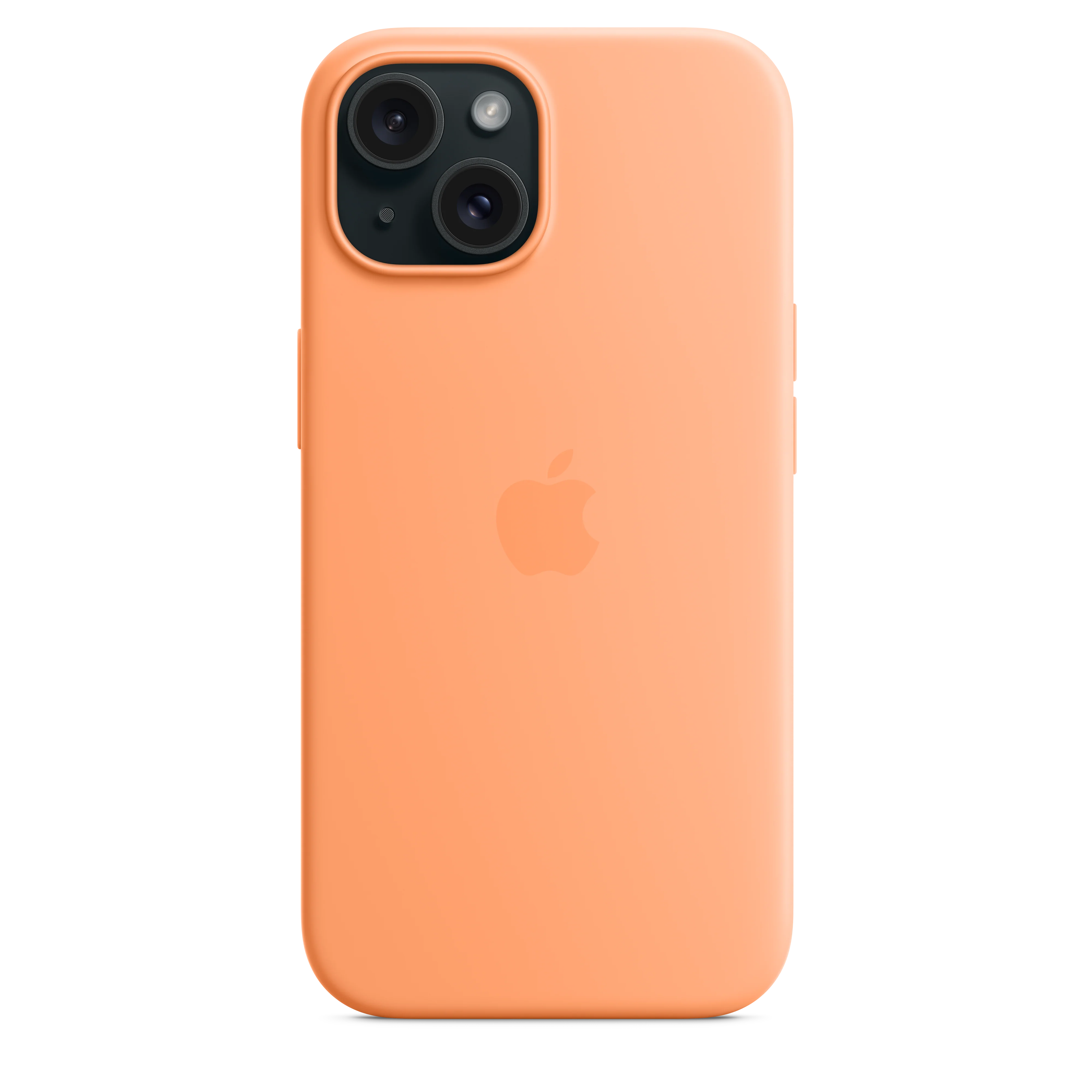 Funda de silicona con MagSafe para el iPhone 15 - Naranja sorbete - Image 5