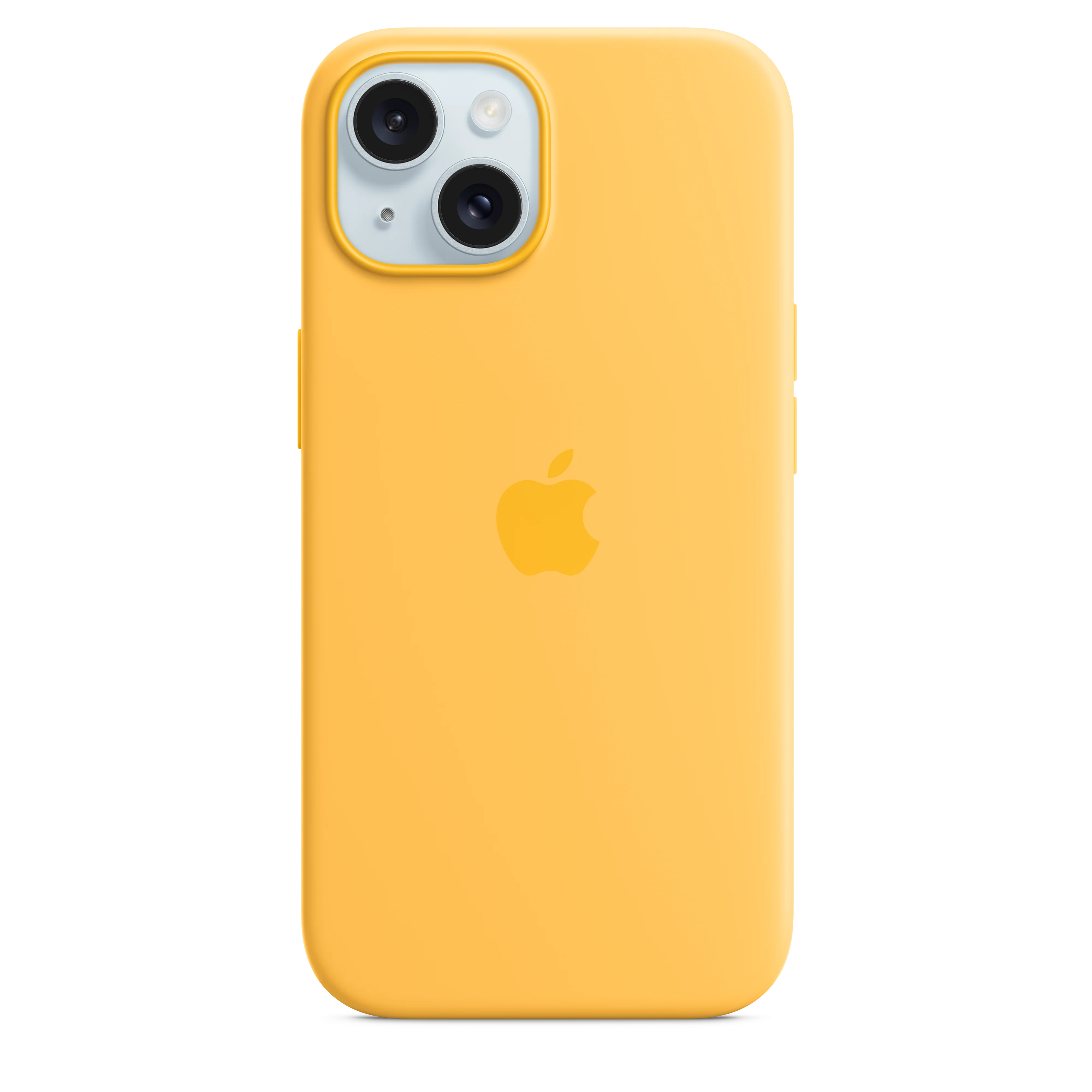 Funda de silicona con MagSafe para el iPhone 15 - Amarillo solar