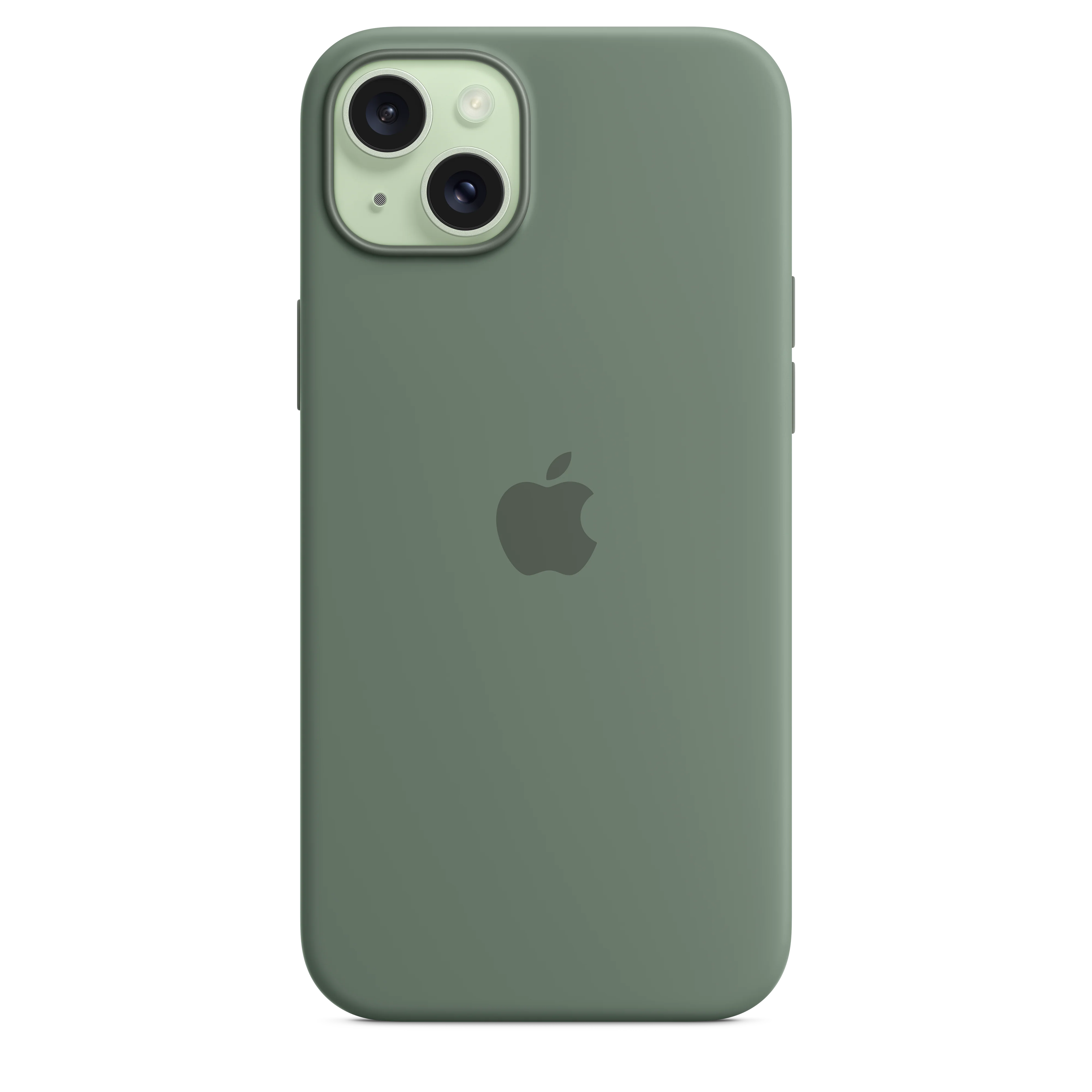 Funda de silicona con MagSafe para el iPhone 15 Plus - Ciprés - Image 4