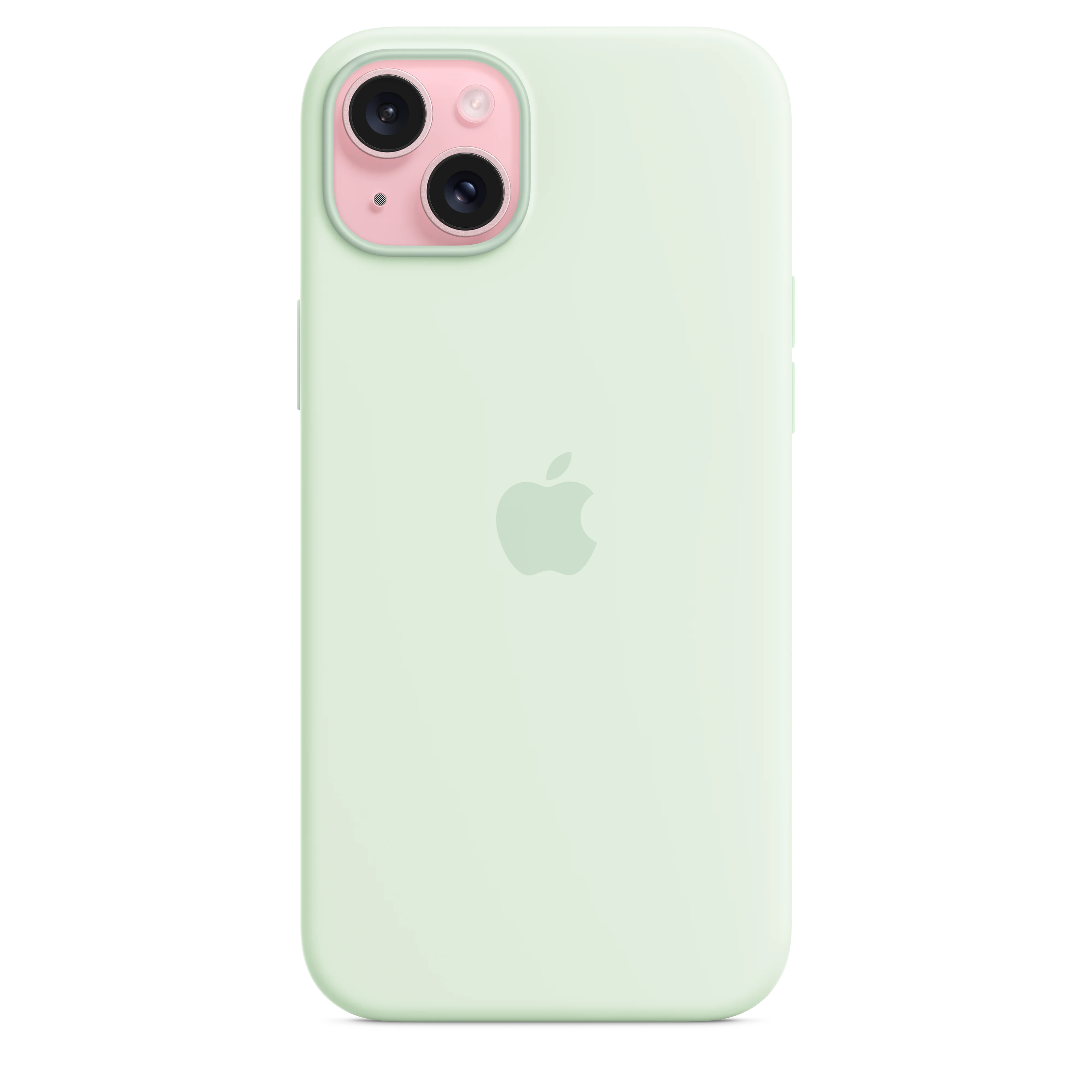 Funda de silicona con MagSafe para el iPhone 15 Plus - Menta suave - Image 2