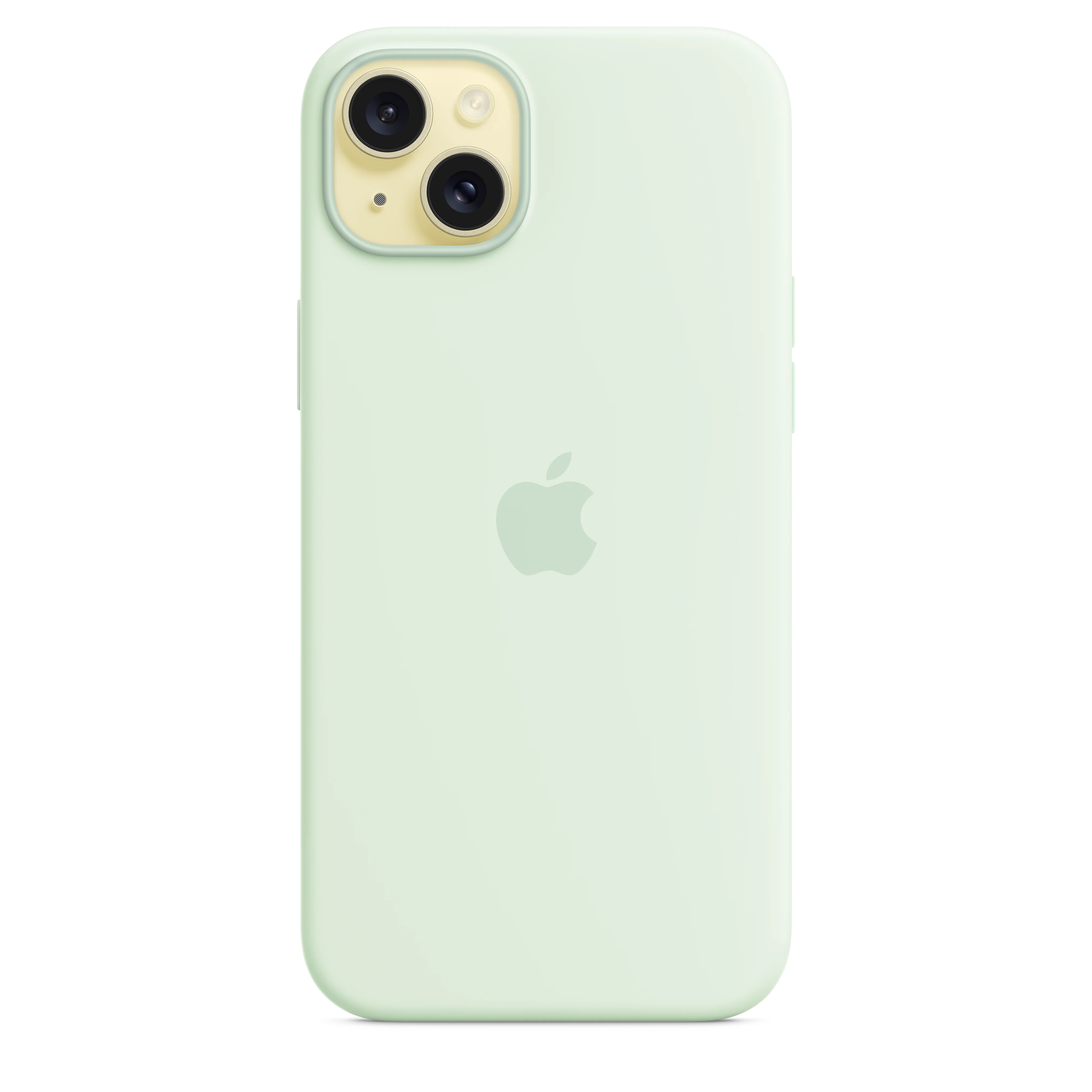 Funda de silicona con MagSafe para el iPhone 15 Plus - Menta suave - Image 3