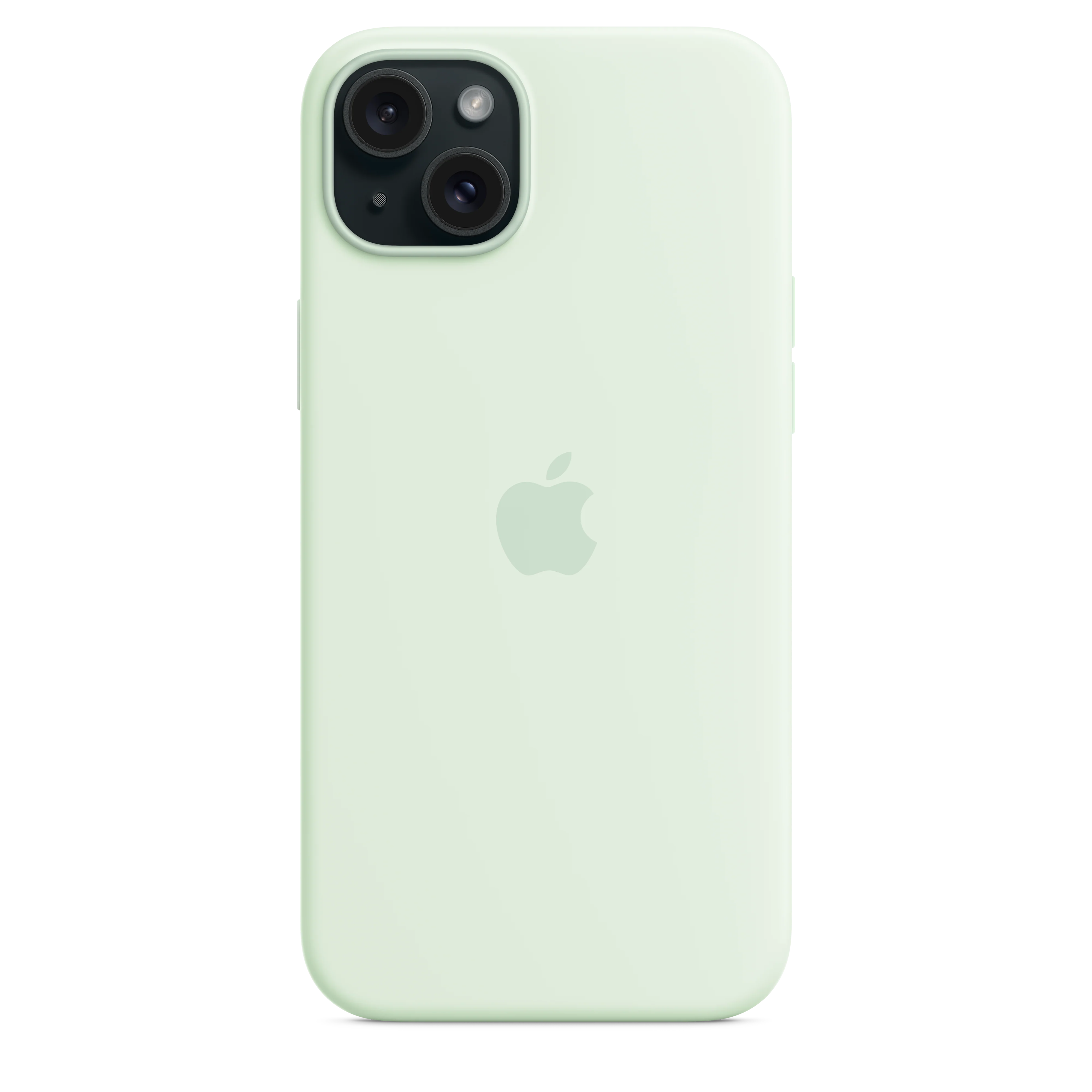 Funda de silicona con MagSafe para el iPhone 15 Plus - Menta suave - Image 5