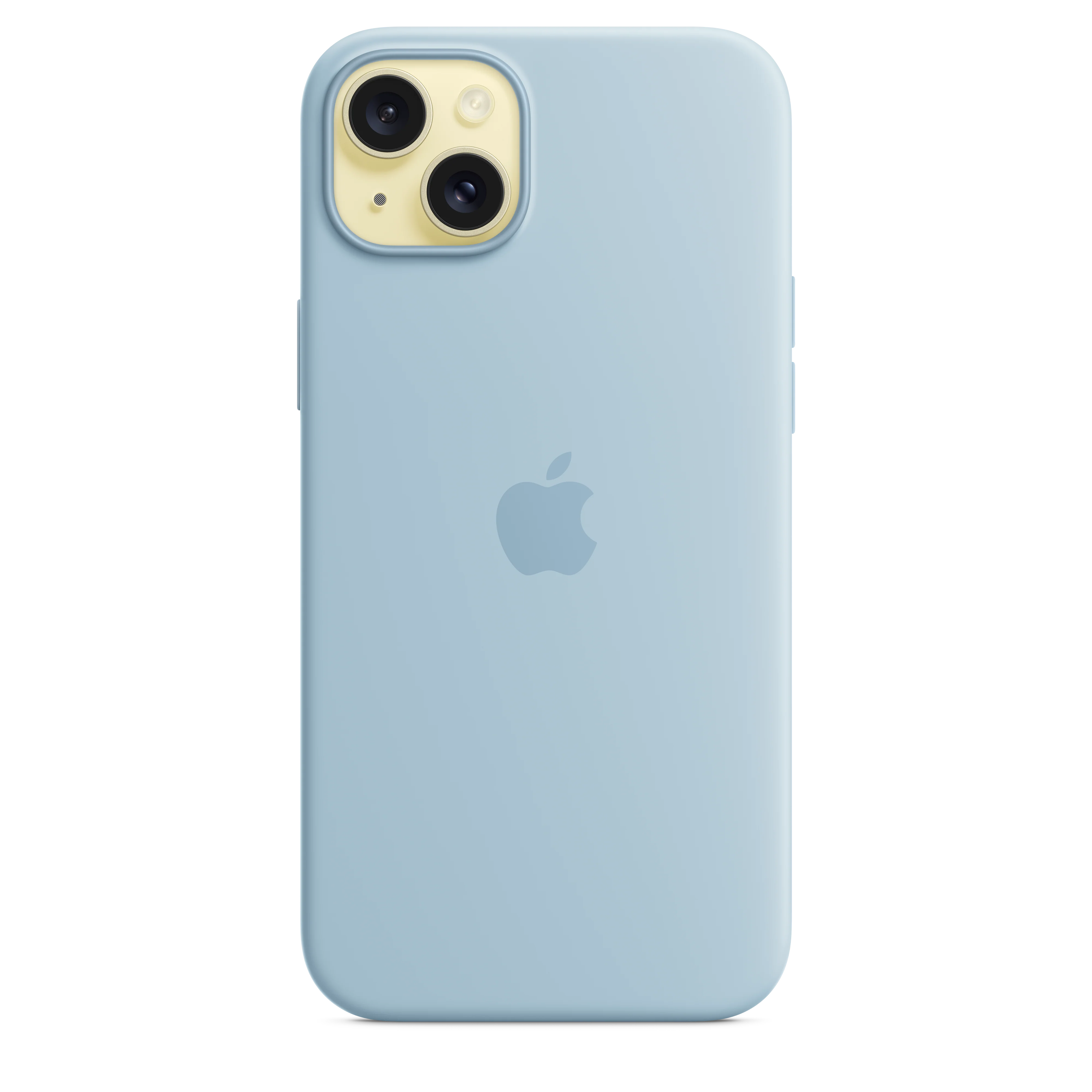 Funda de silicona con MagSafe para el iPhone 15 Plus - Azul claro - Image 3