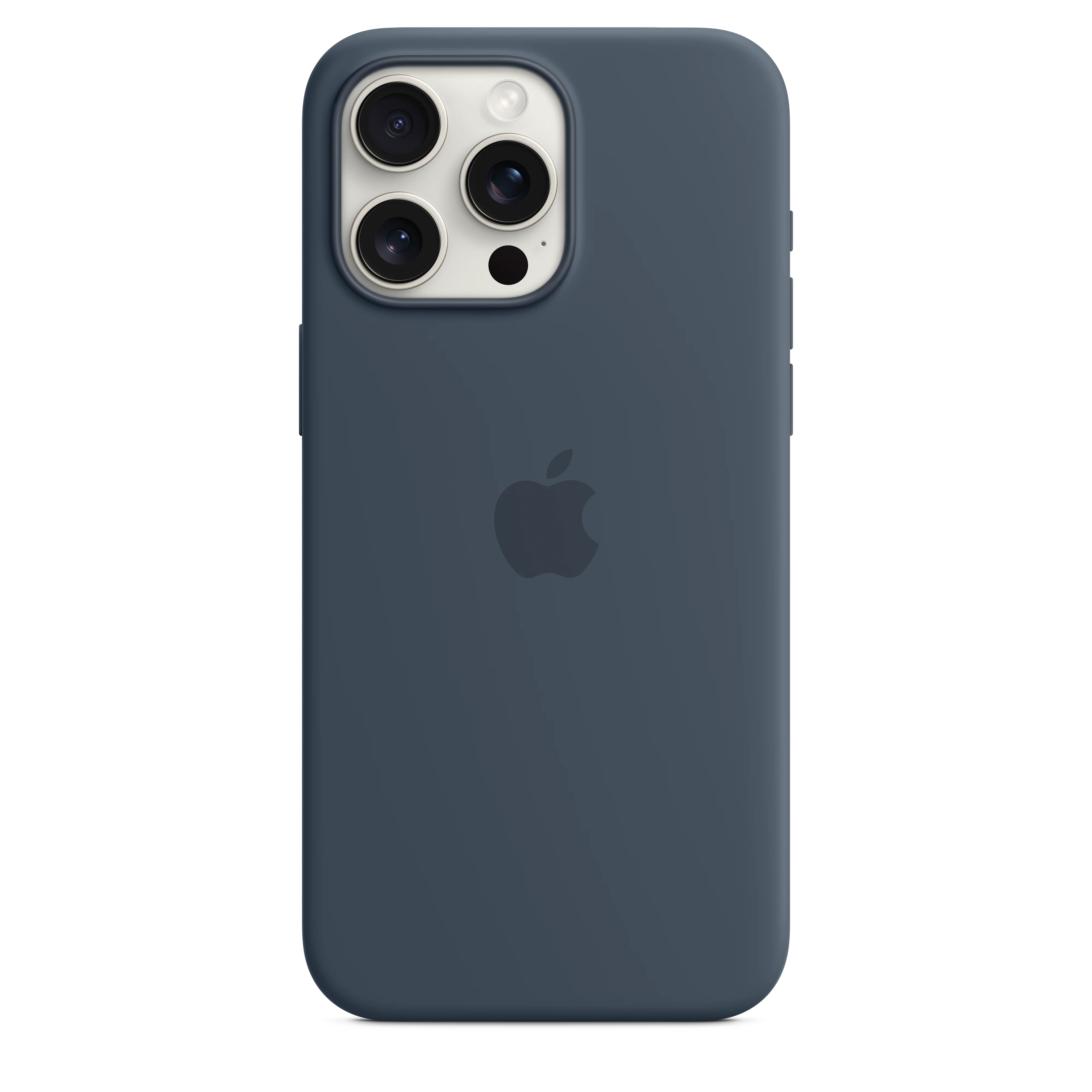 Funda de silicona con MagSafe para el iPhone 15 Pro Max - Azul tempestad - Image 3