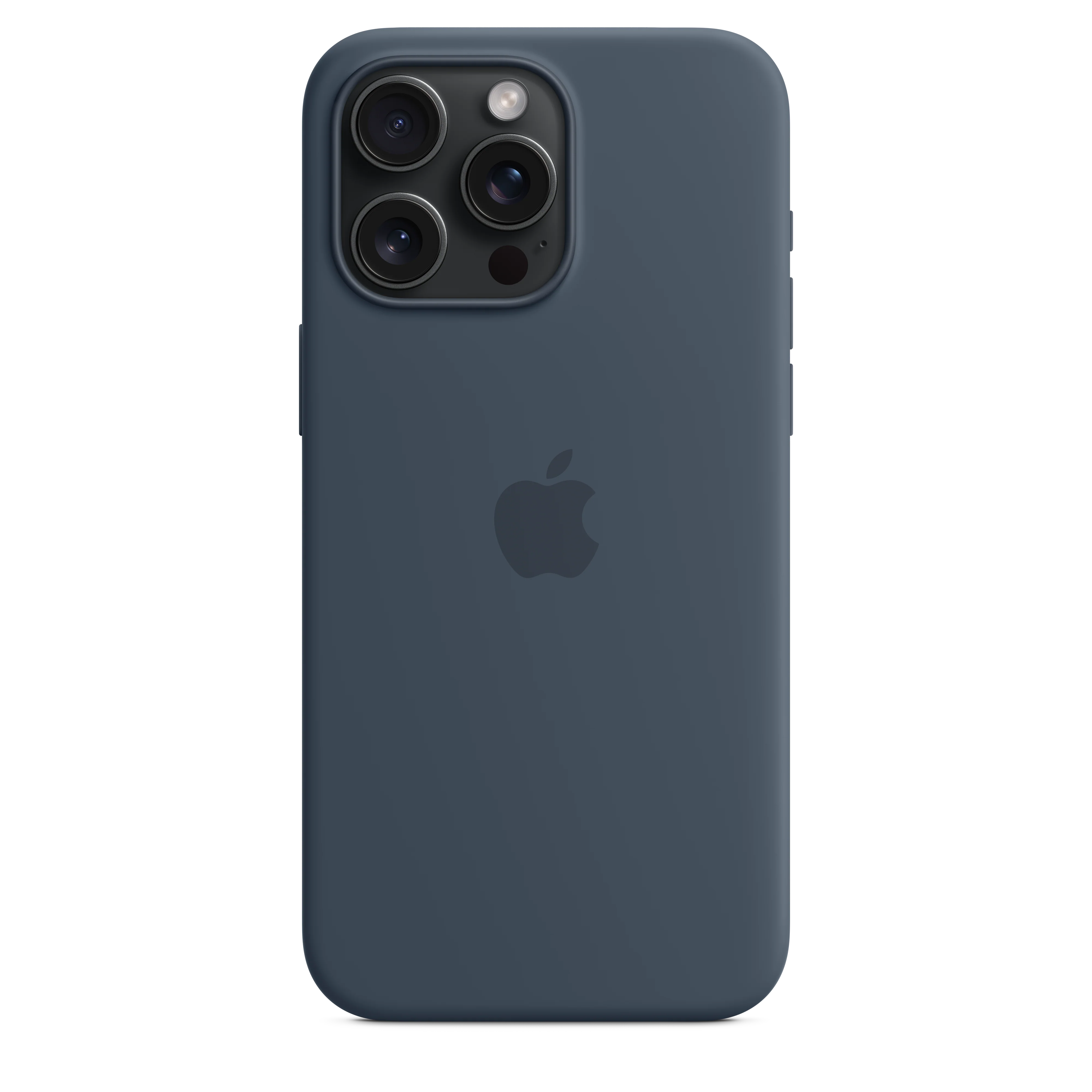 Funda de silicona con MagSafe para el iPhone 15 Pro Max - Azul tempestad - Image 4