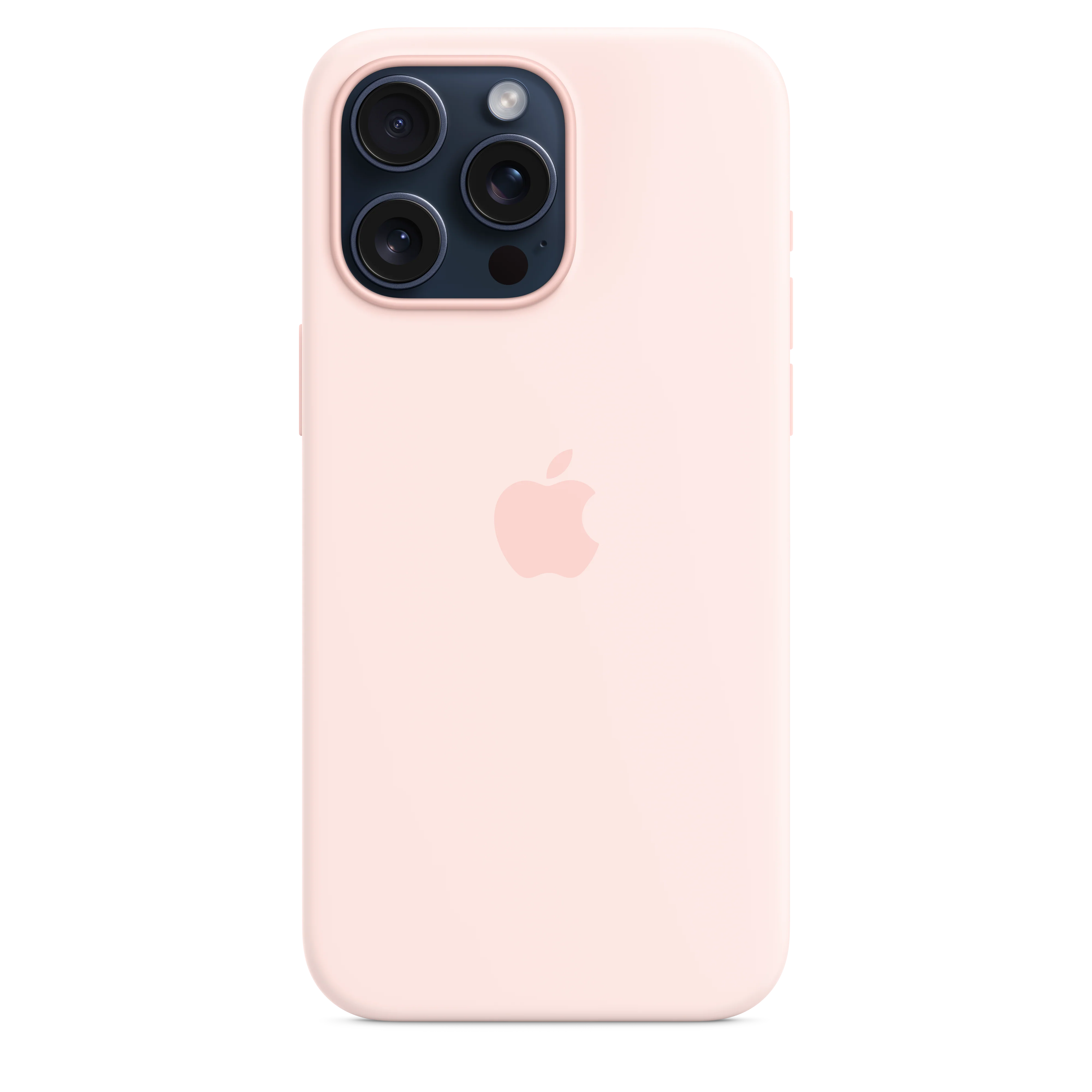 Funda de silicona con MagSafe para el iPhone 15 Pro Max - Rosa claro - Image 2