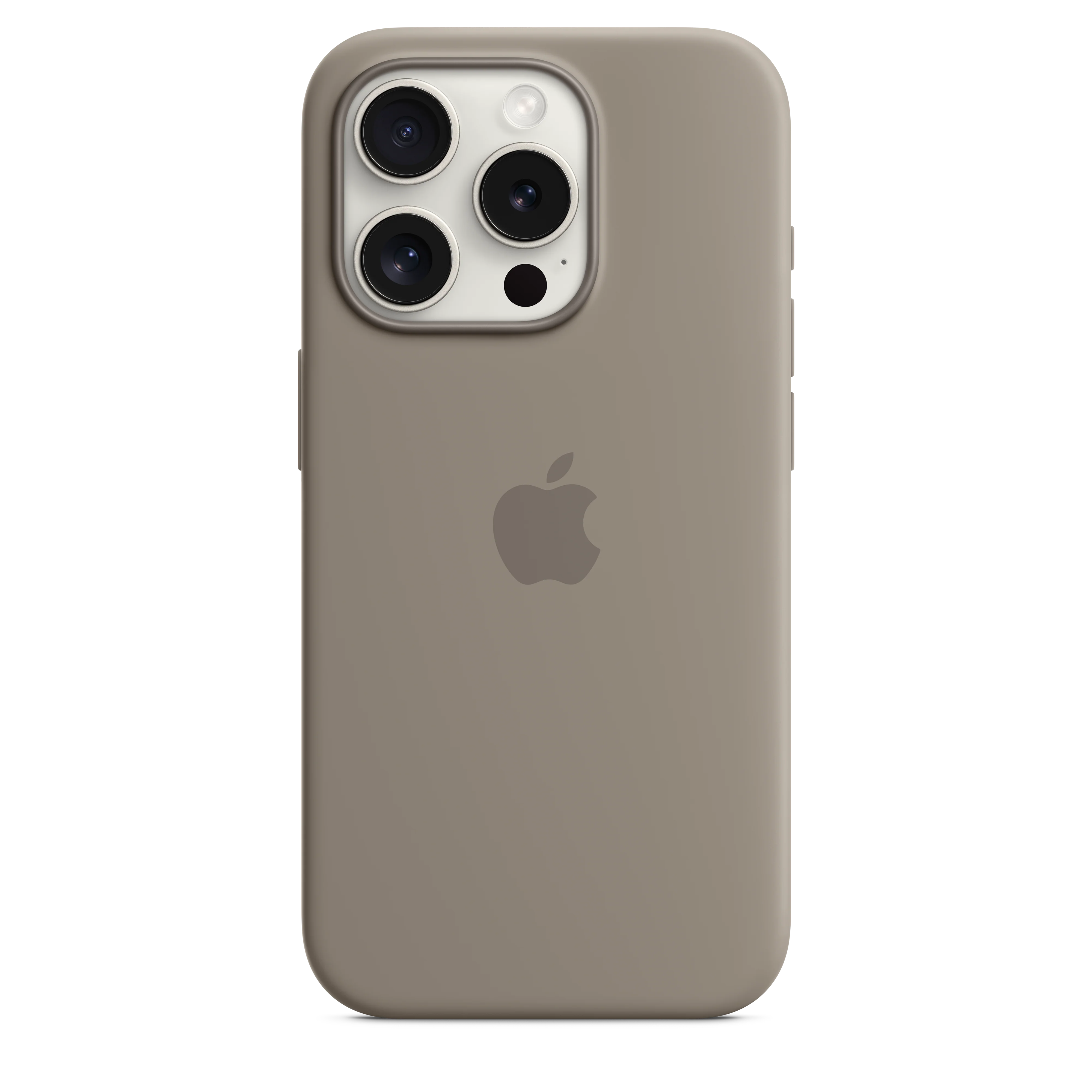 Funda de silicona con MagSafe para el iPhone 15 Pro -  Arcilla - Image 3