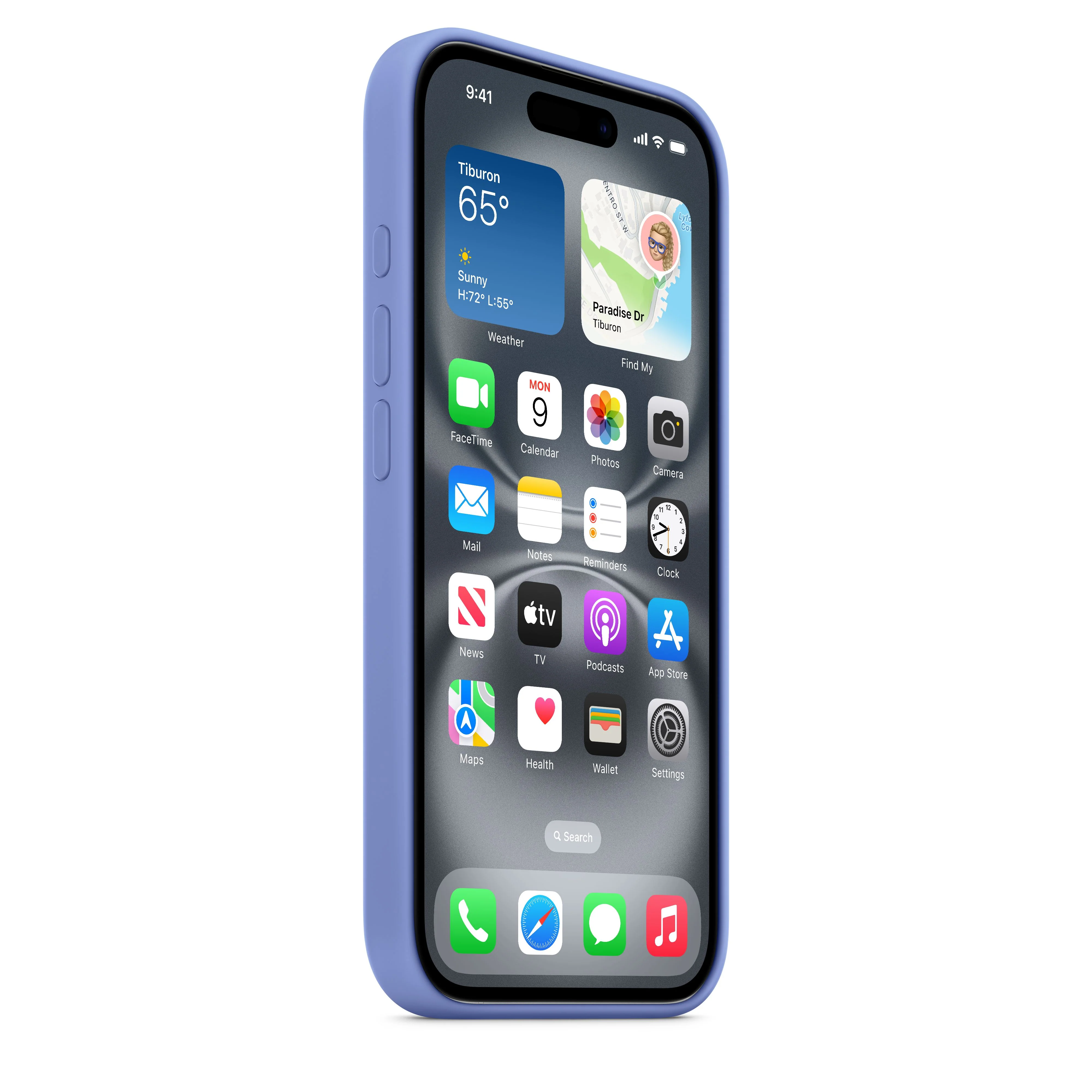 Funda de silicona con MagSafe para el iPhone 16 - Violeta - Image 6