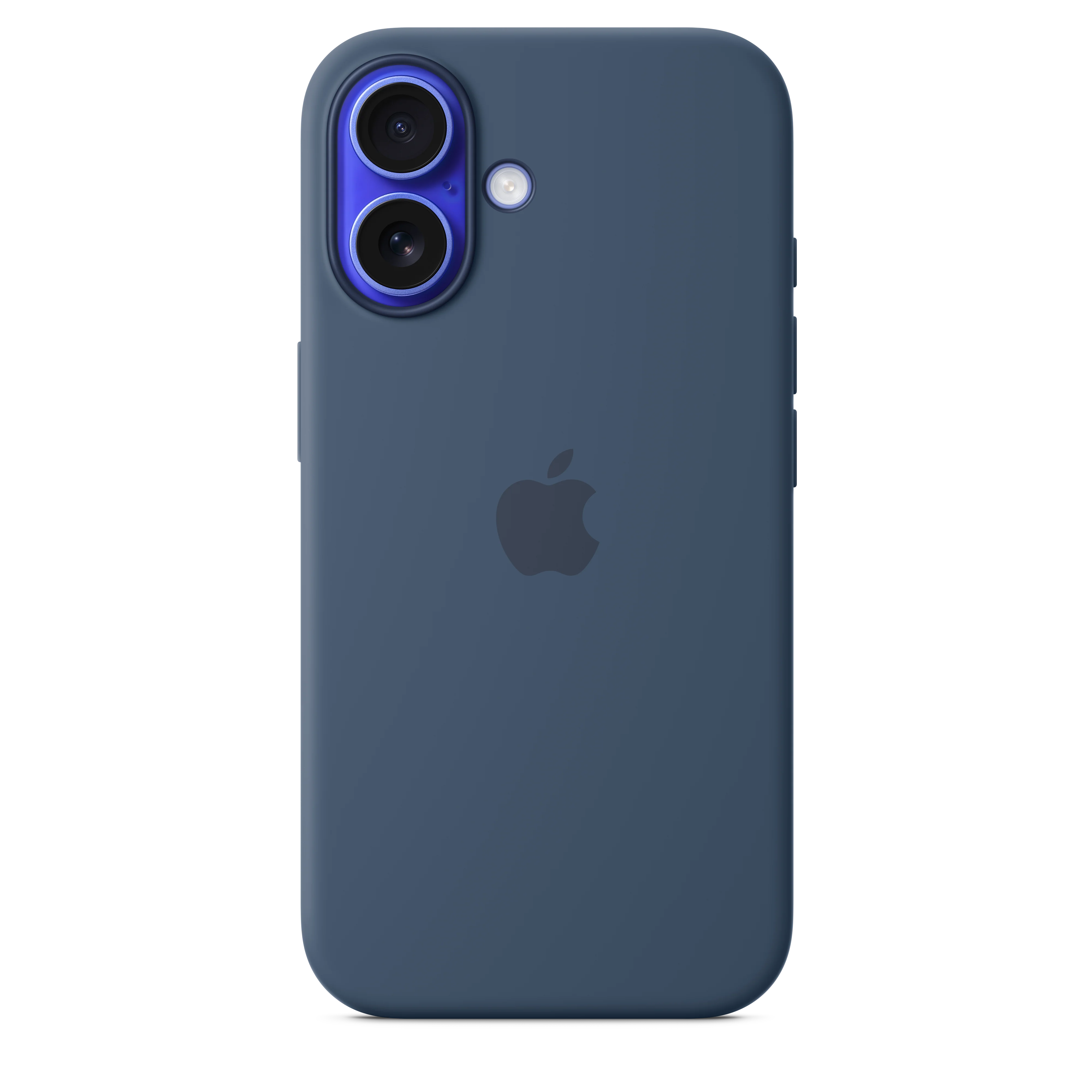 Funda de silicona con MagSafe para el iPhone 16 - Azul denim
