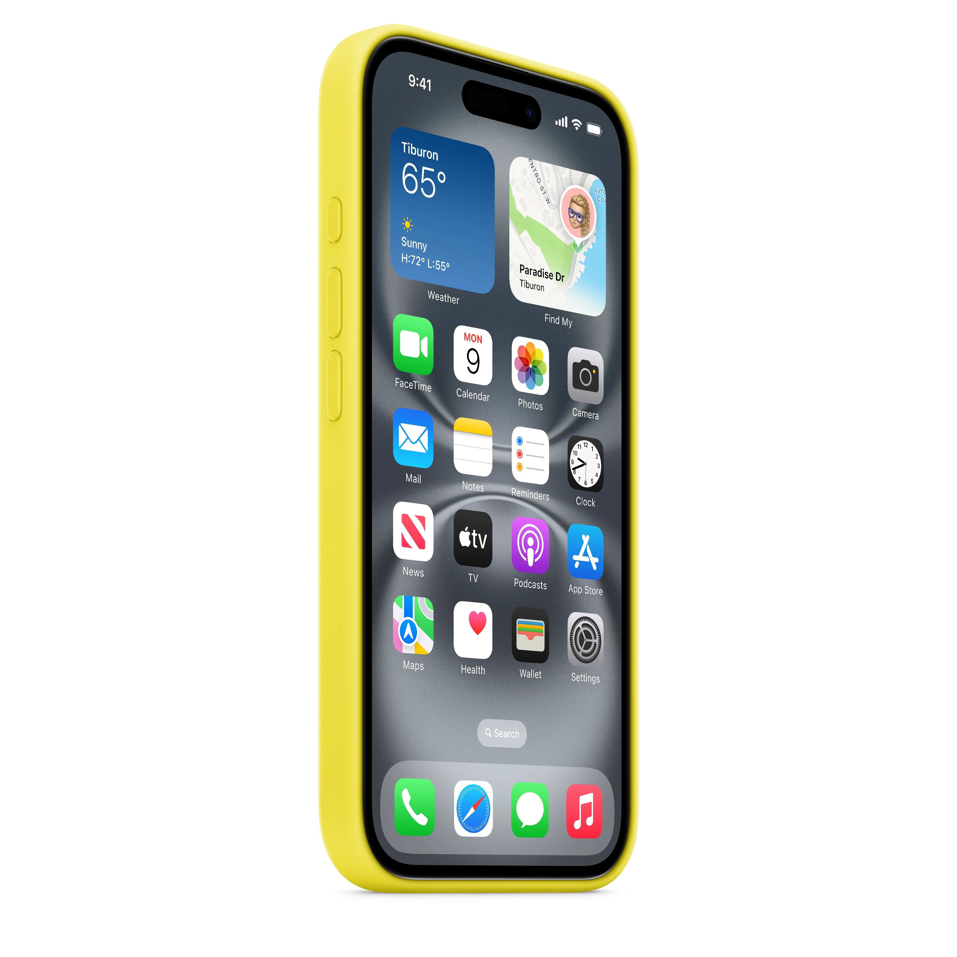 Funda de silicona con MagSafe para el iPhone 16 - Amarillo carambola - Image 5