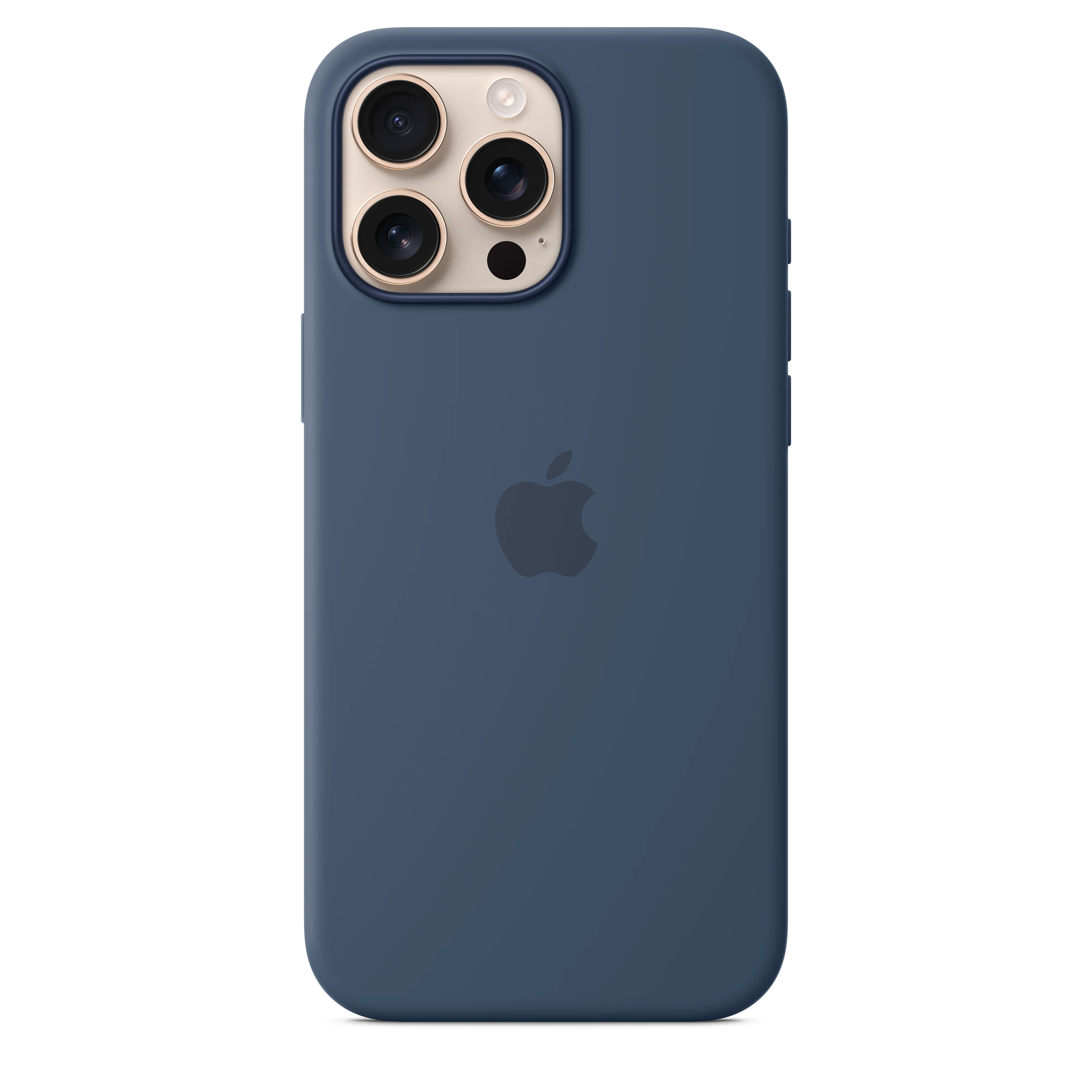 Funda de silicona con MagSafe para el iPhone 16 Pro Max - Azul denim