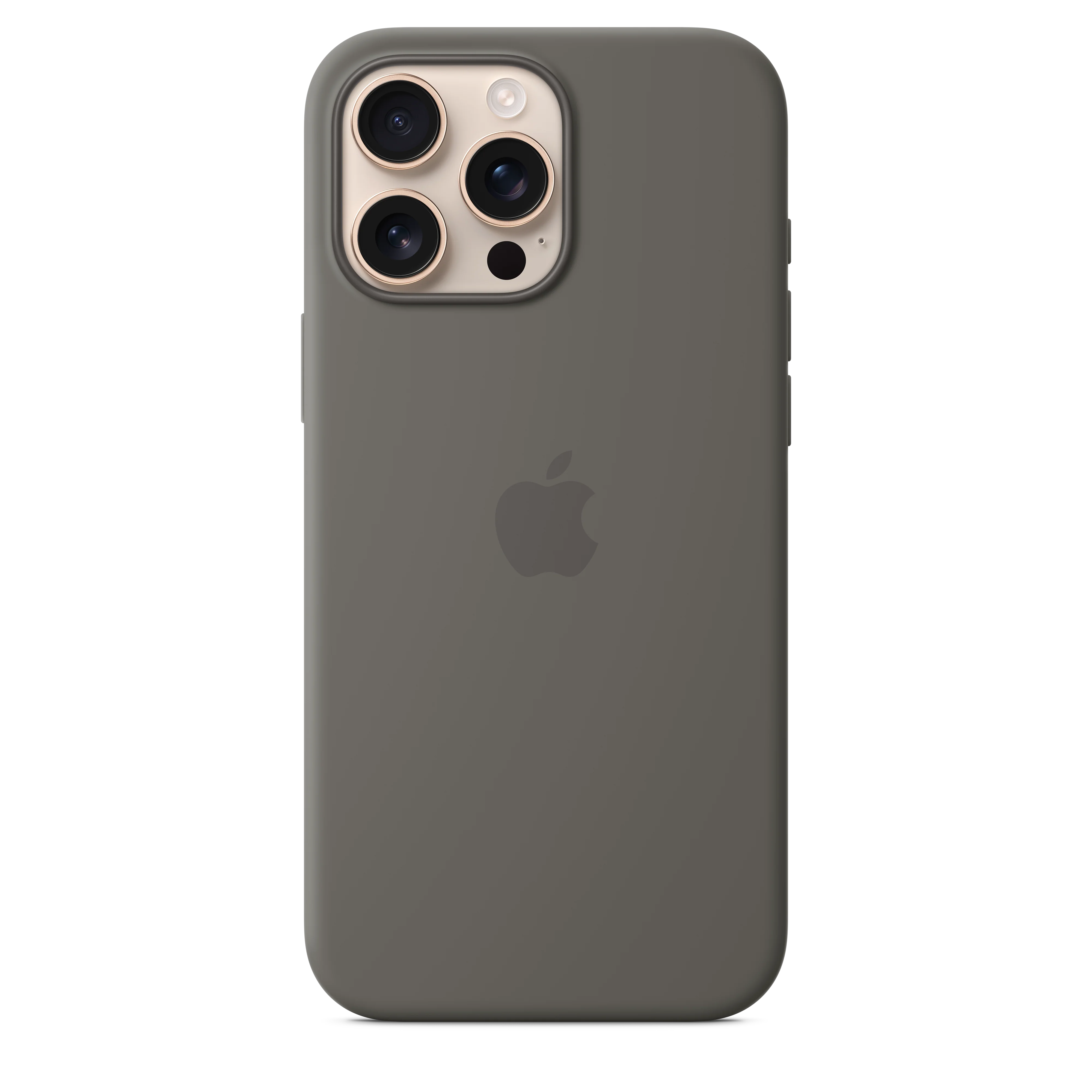Funda de silicona con MagSafe para el iPhone 16 Pro Max - Gris piedra