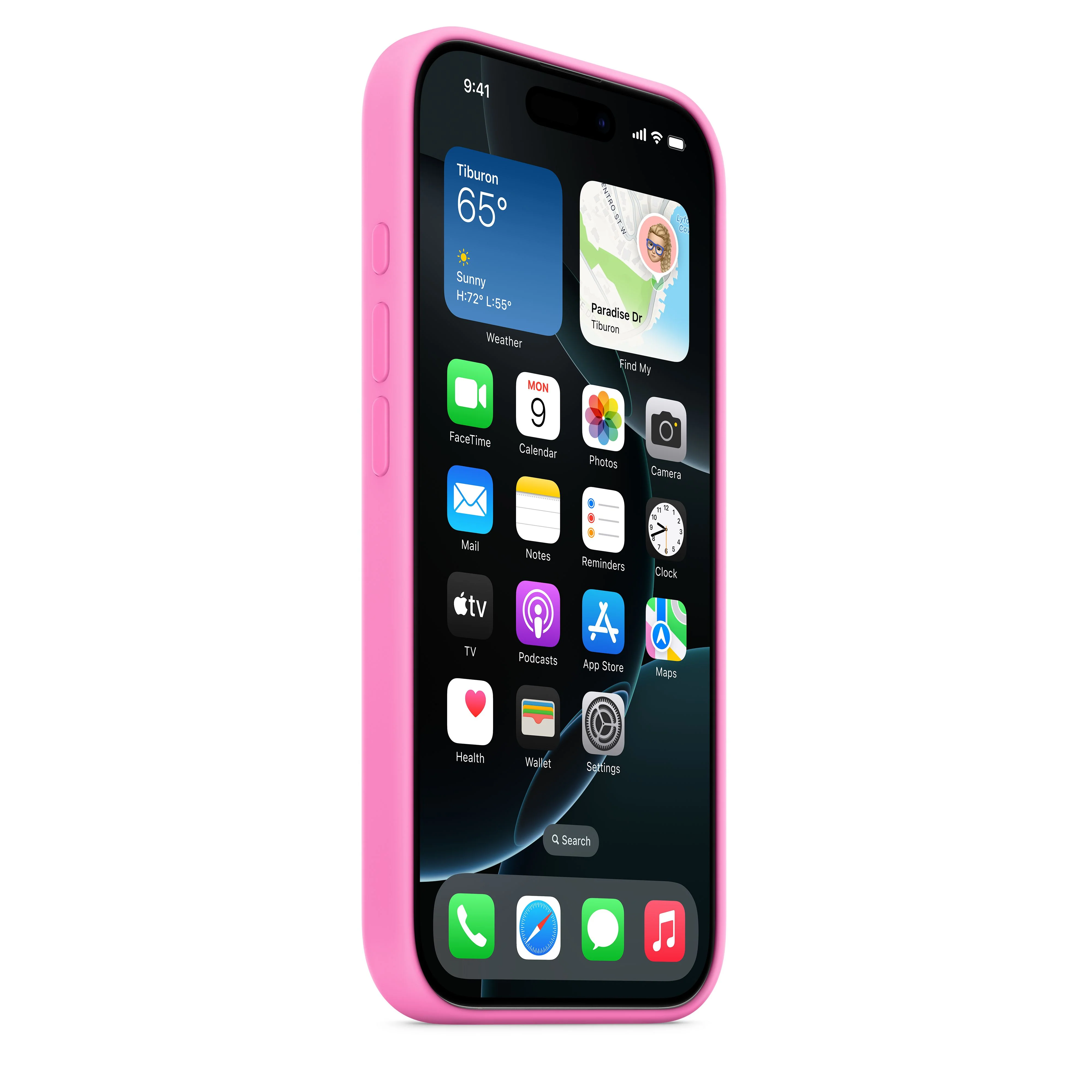 Funda de silicona con MagSafe para el iPhone 16 Pro - Peonía - Image 5