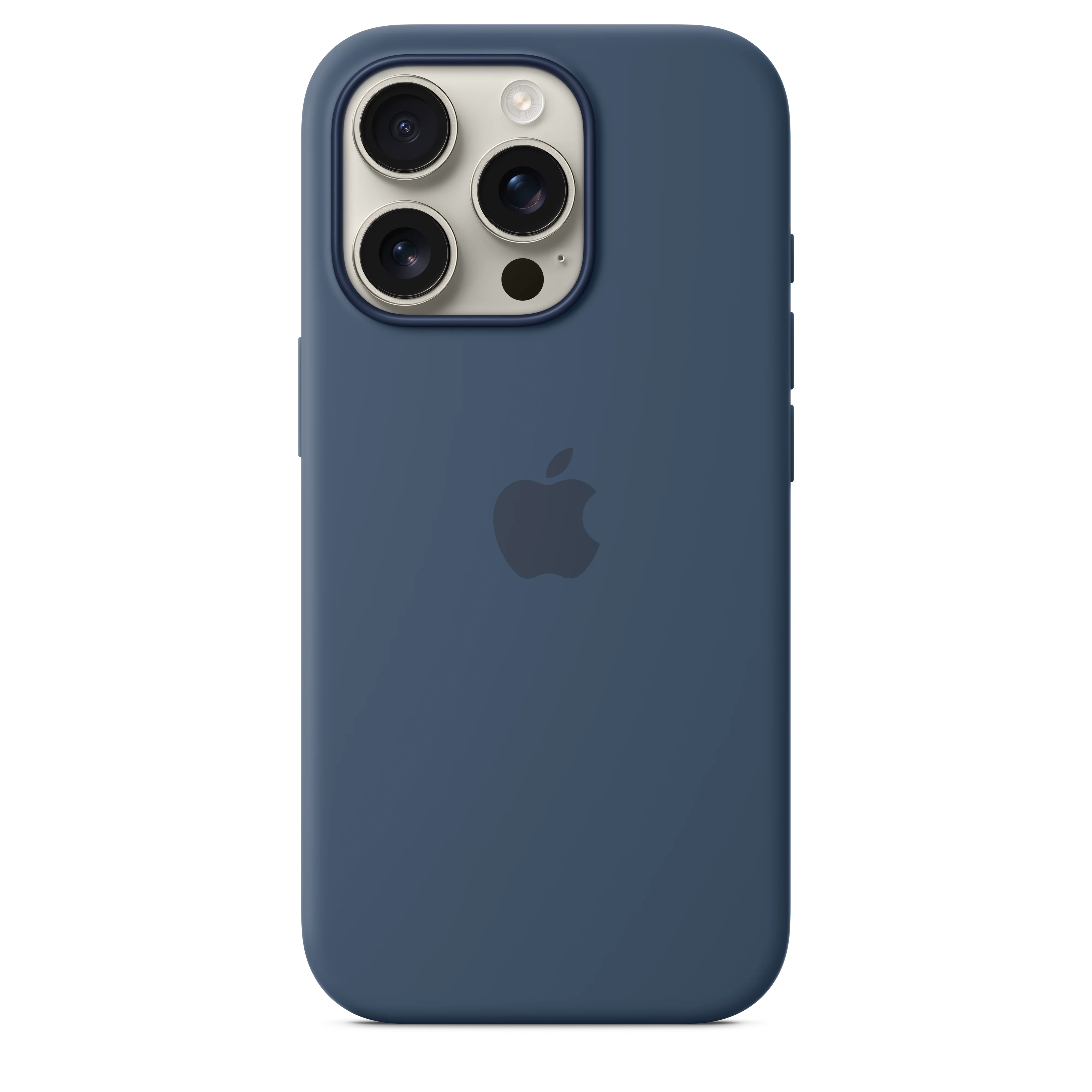 Funda de silicona con MagSafe para el iPhone 16 Pro - Azul denim - Image 2