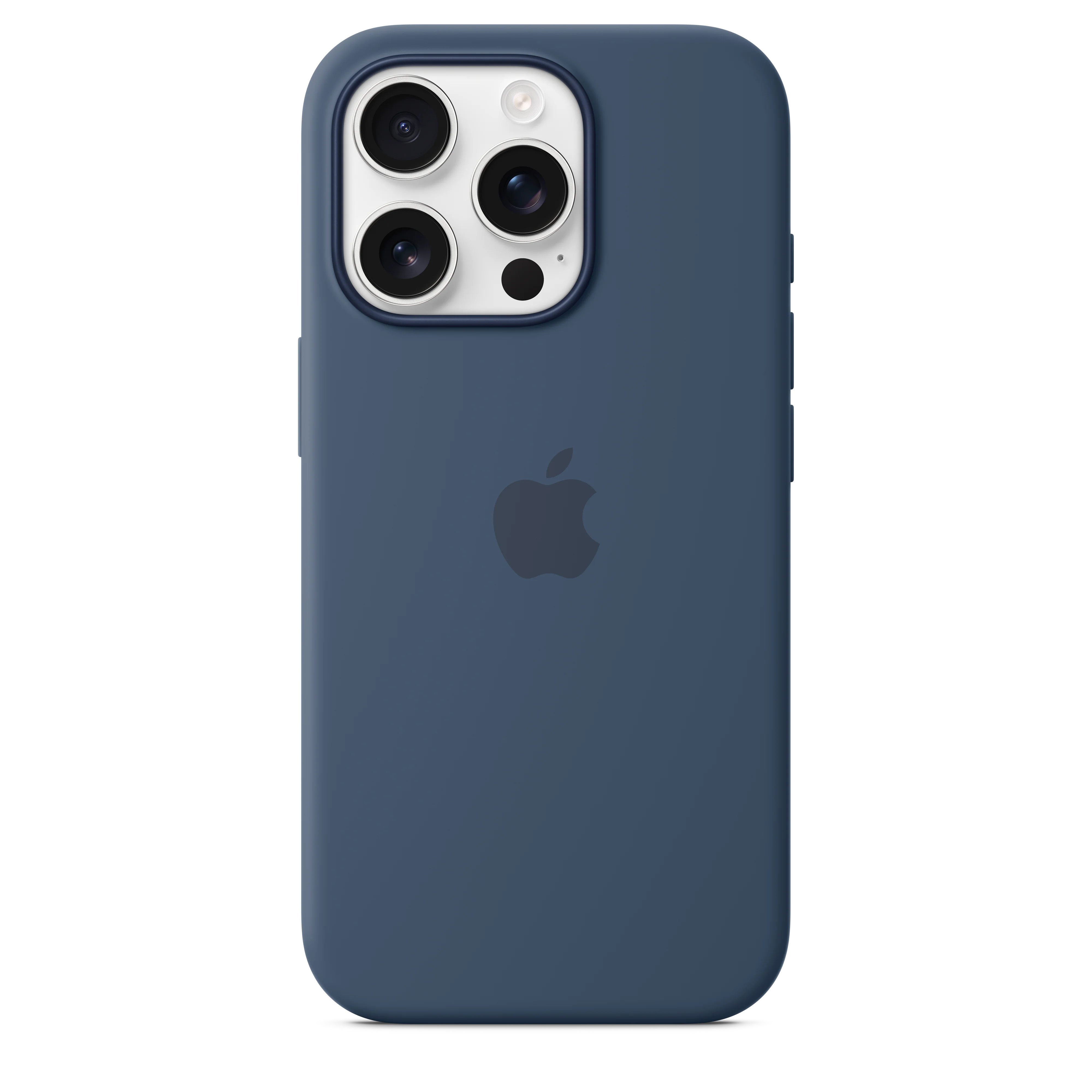 Funda de silicona con MagSafe para el iPhone 16 Pro - Azul denim - Image 3