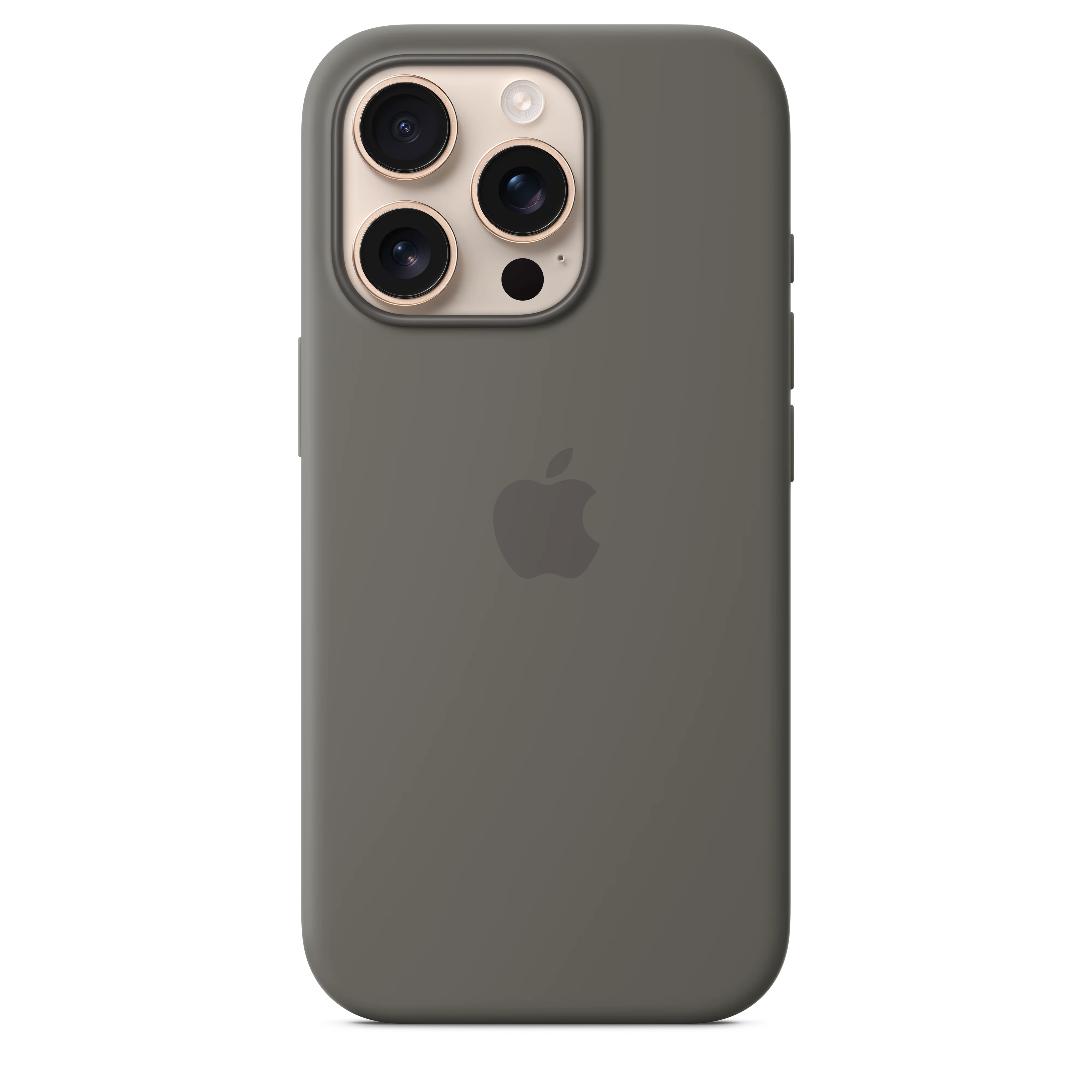 Funda de silicona con MagSafe para el iPhone 16 Pro - Gris piedra
