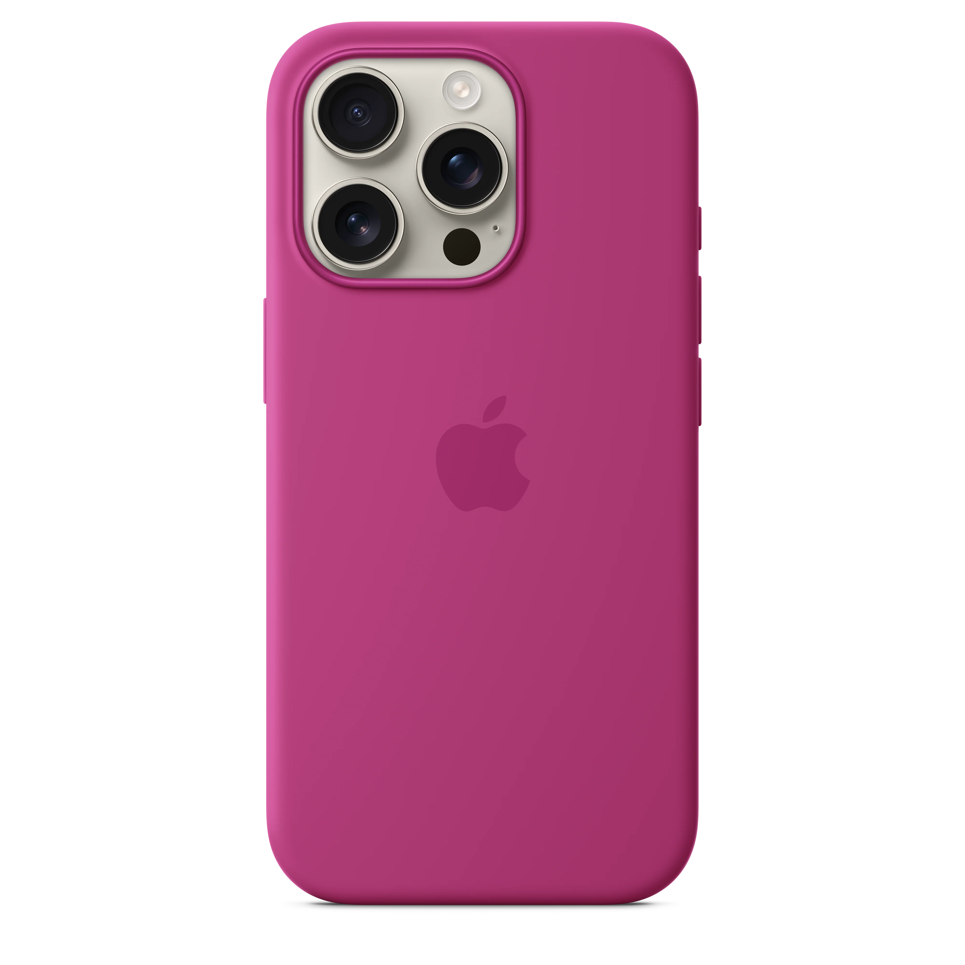 Funda de silicona con MagSafe para el iPhone 16 Pro - Fucsia - Image 2