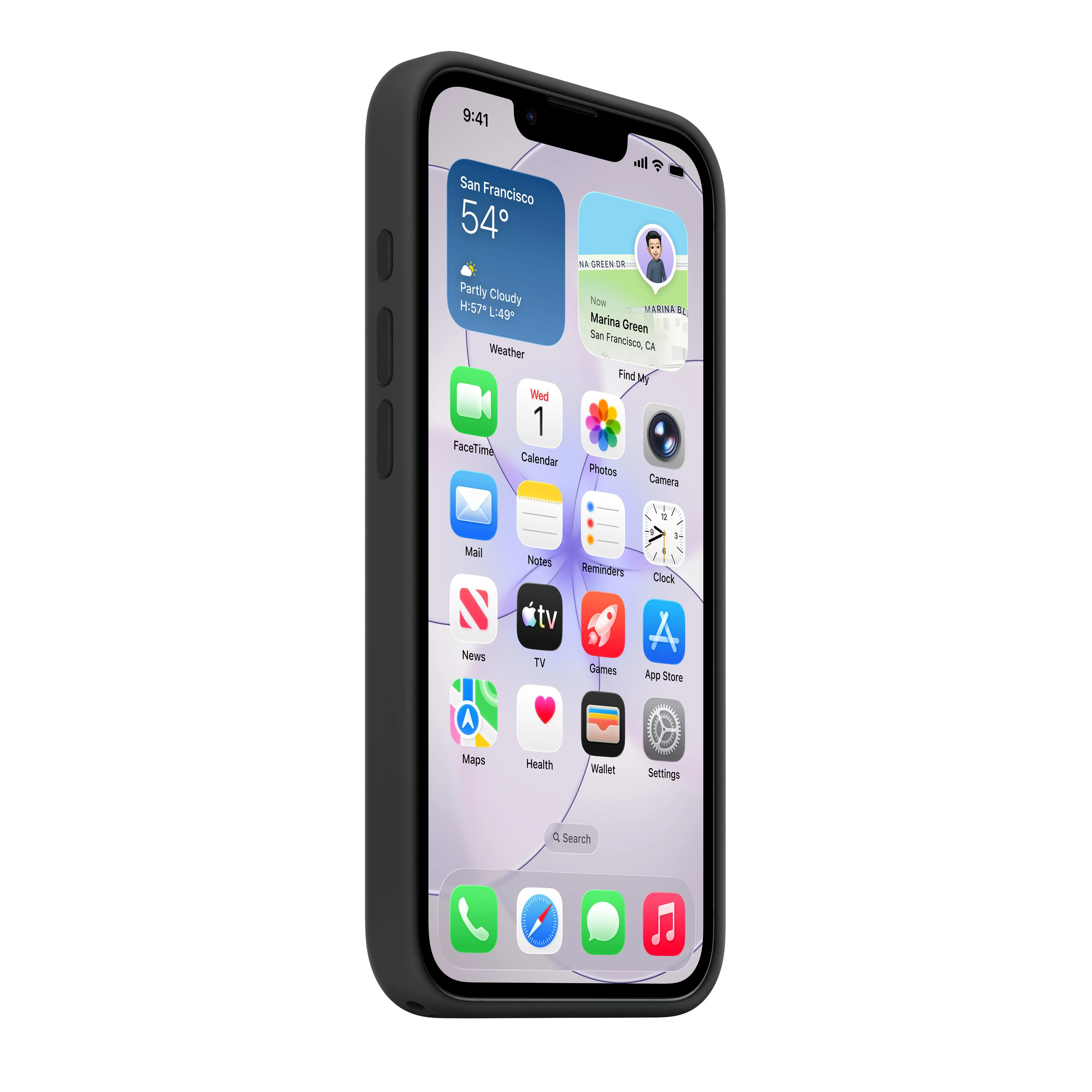 Funda de silicona con MagSafe para el iPhone 17e - Negro - Image 4