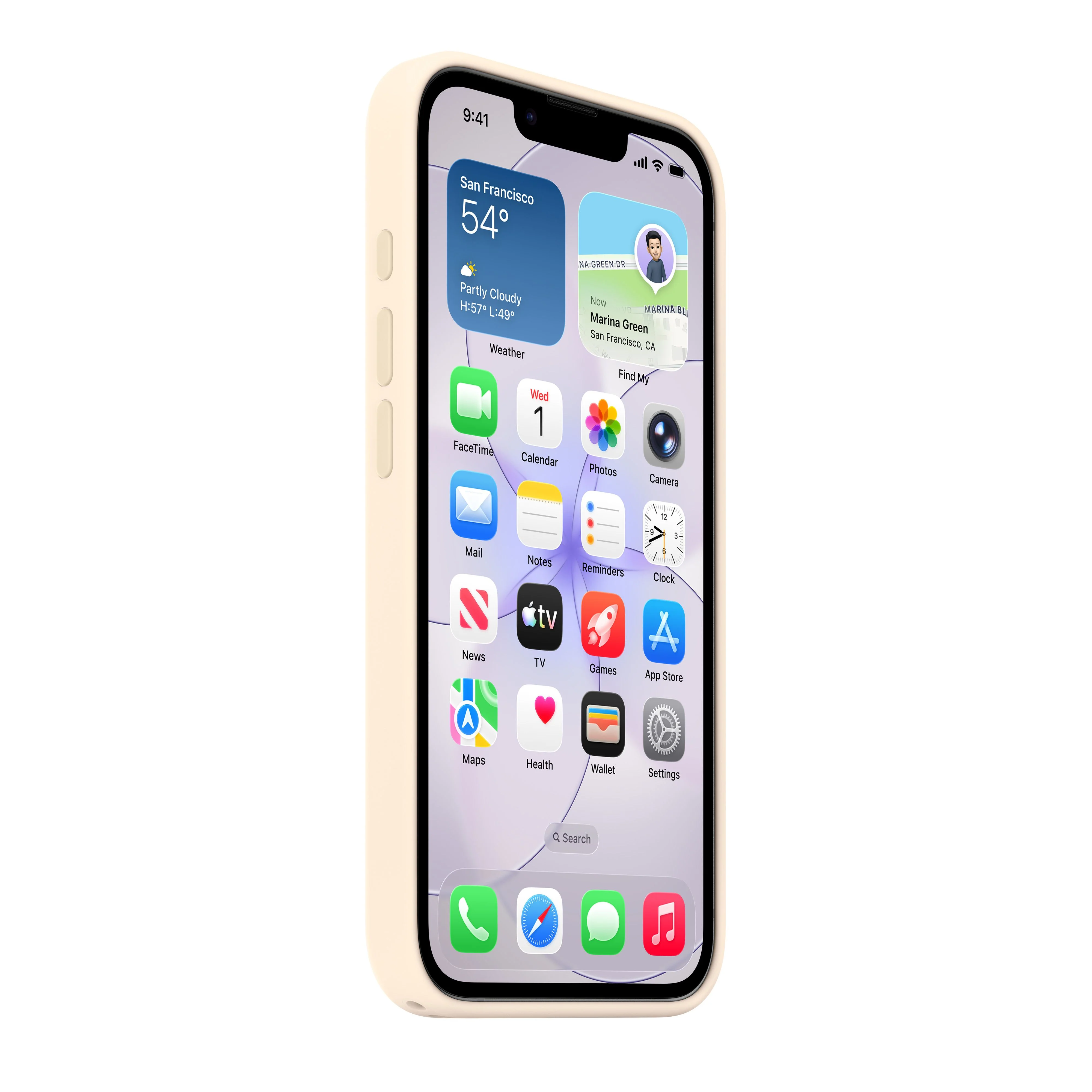 Funda de silicona con MagSafe para el iPhone 17e - Vainilla - Image 4