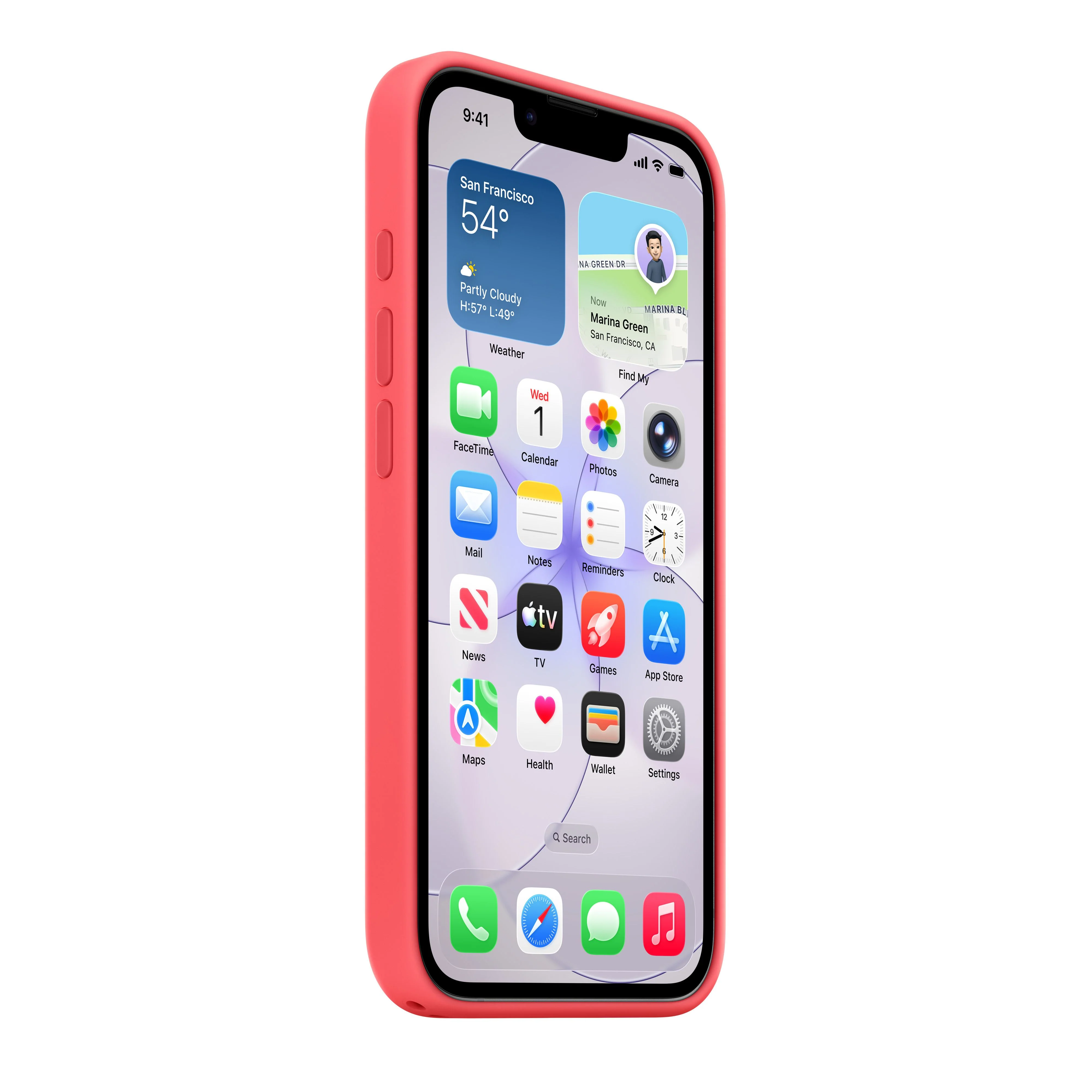 Funda de silicona con MagSafe para el iPhone 17e - Guayaba intenso - Image 4