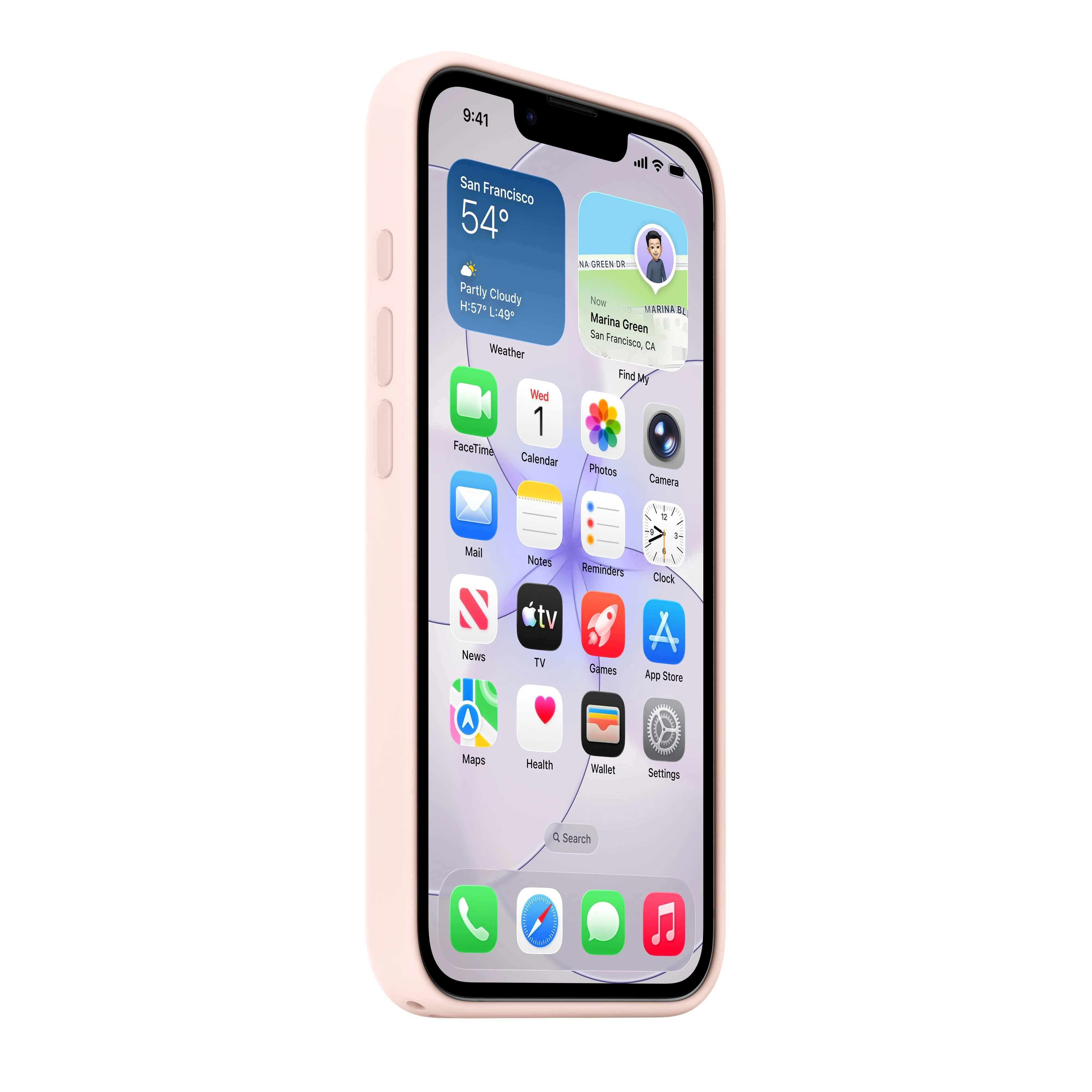 Funda de silicona con MagSafe para el iPhone 17e – Rosa palo - Image 4
