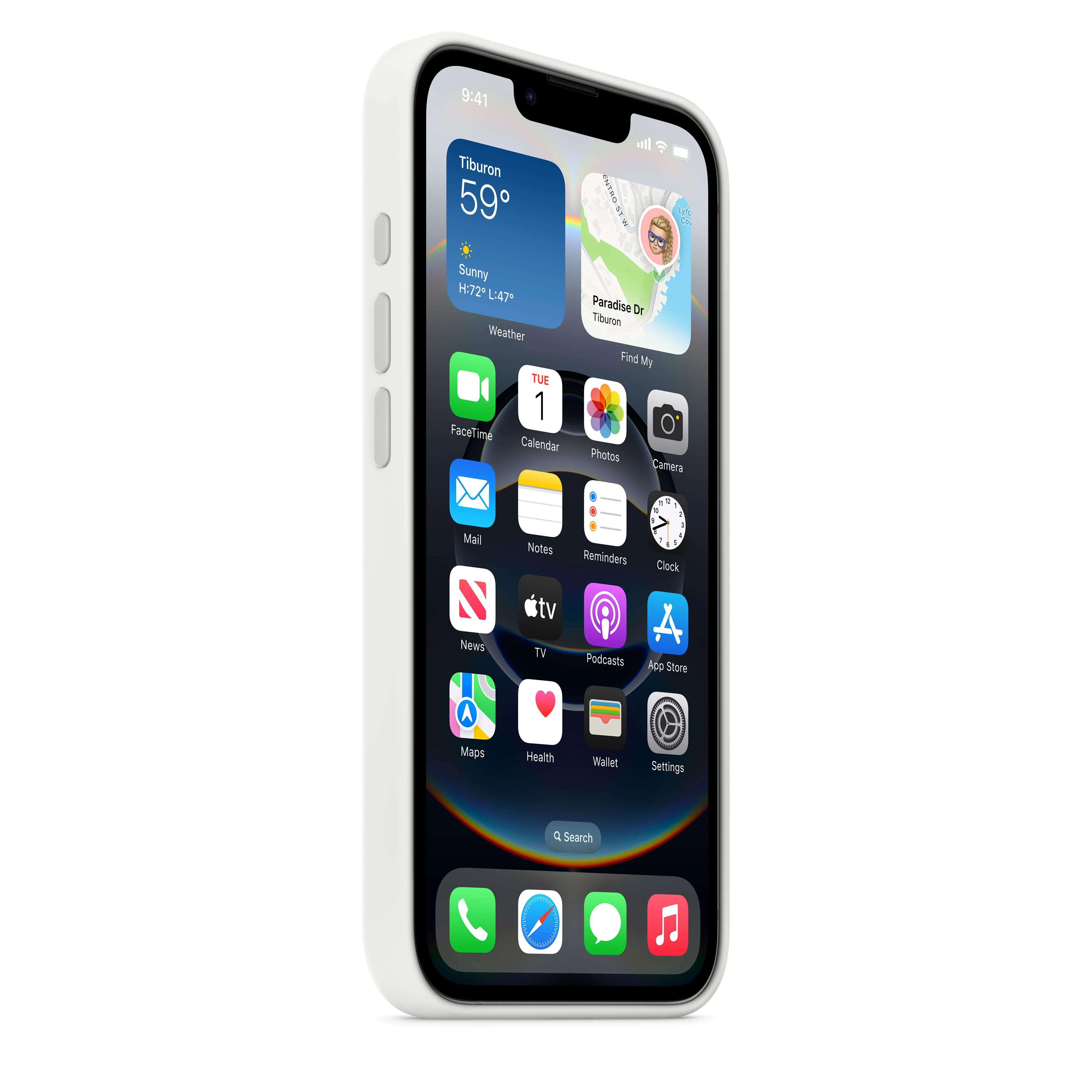 Funda de silicona para el iPhone 16e - Blanco - Image 3