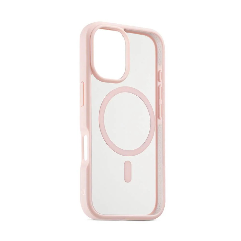 Funda Jump ultra-protectora MagSafe para iPhone 16 rosa/transparente | Rossellimac - Image 2