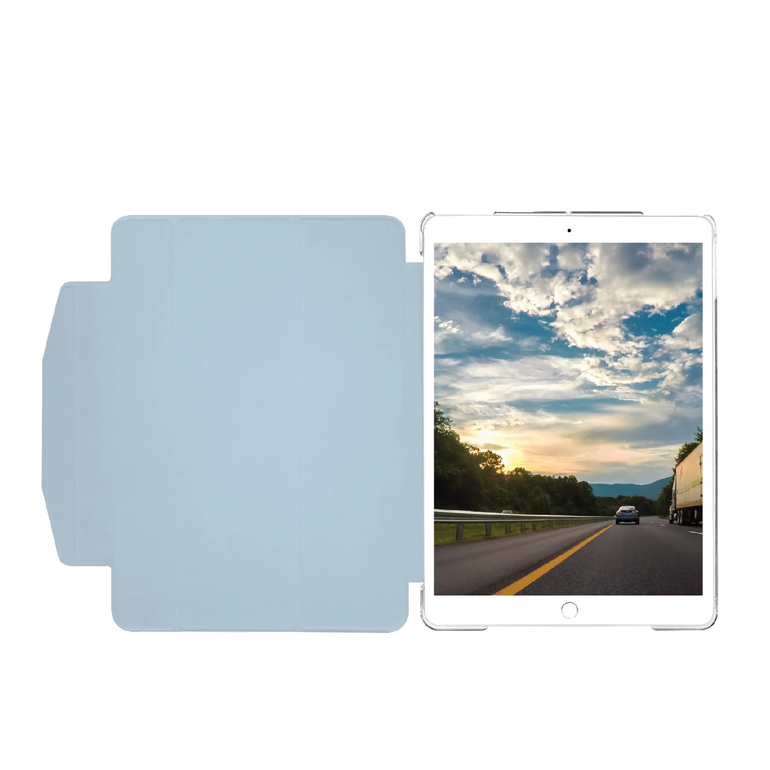 Funda-libro con soporte para iPad 10,2" 9ª Gen azul | Macally - Image 4