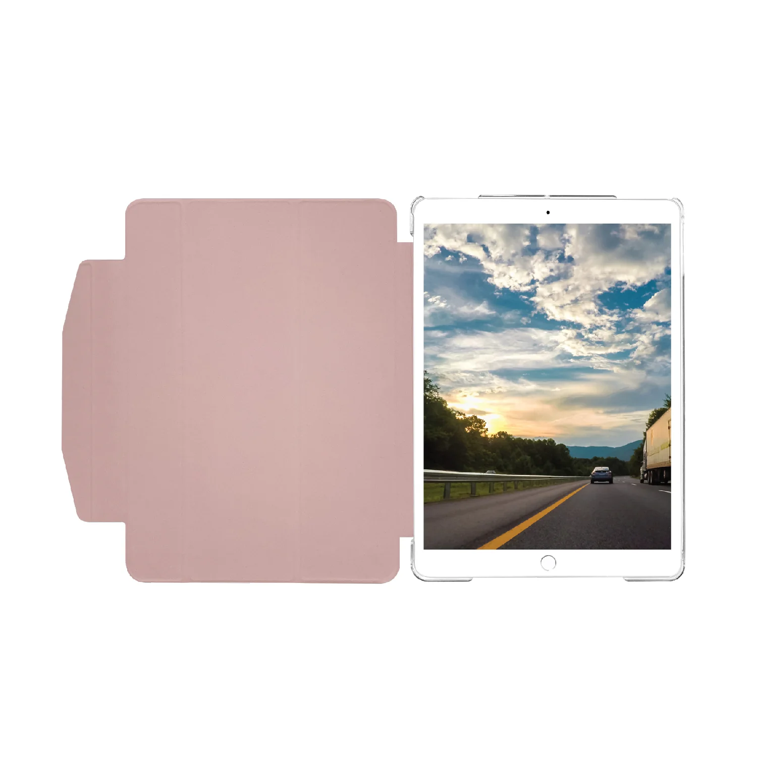 Funda-libro con soporte para iPad 10,2" 9ª Gen rosa | Macally - Image 4