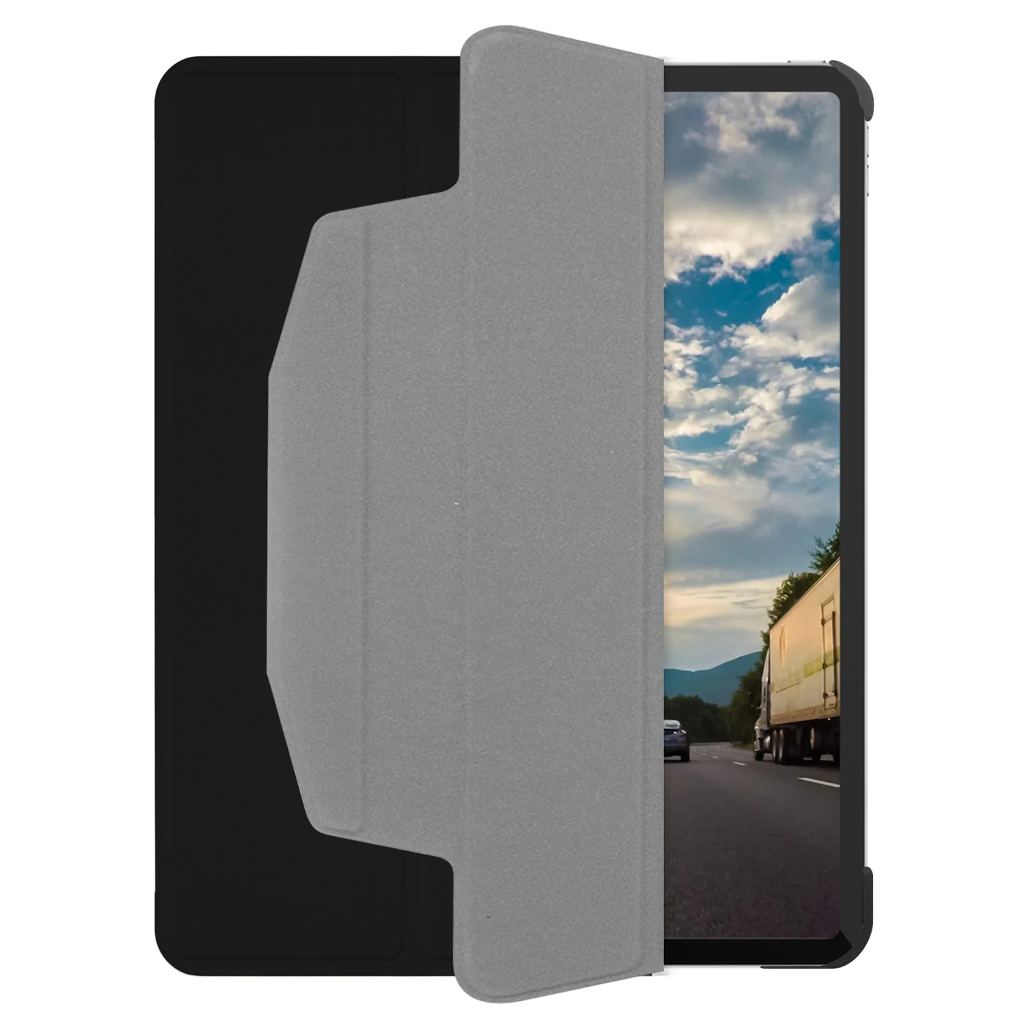 Funda-libro con soporte para iPad Pro 12,9" 2021 negro | Macally - Image 3