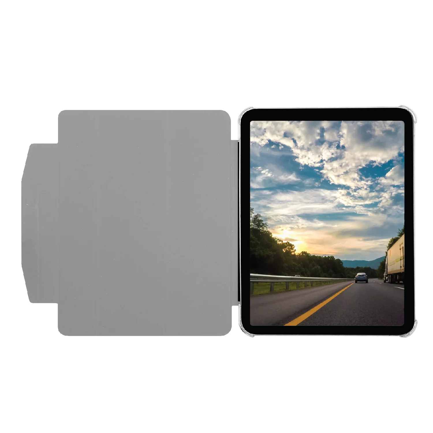 Funda-libro multiposición para iPad 10 Gen gris | Macally - Image 4