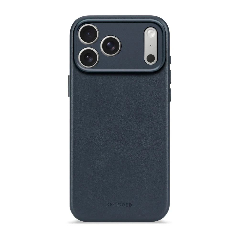 Funda Piel Azul iPhone 17 Pro Max | Decoded