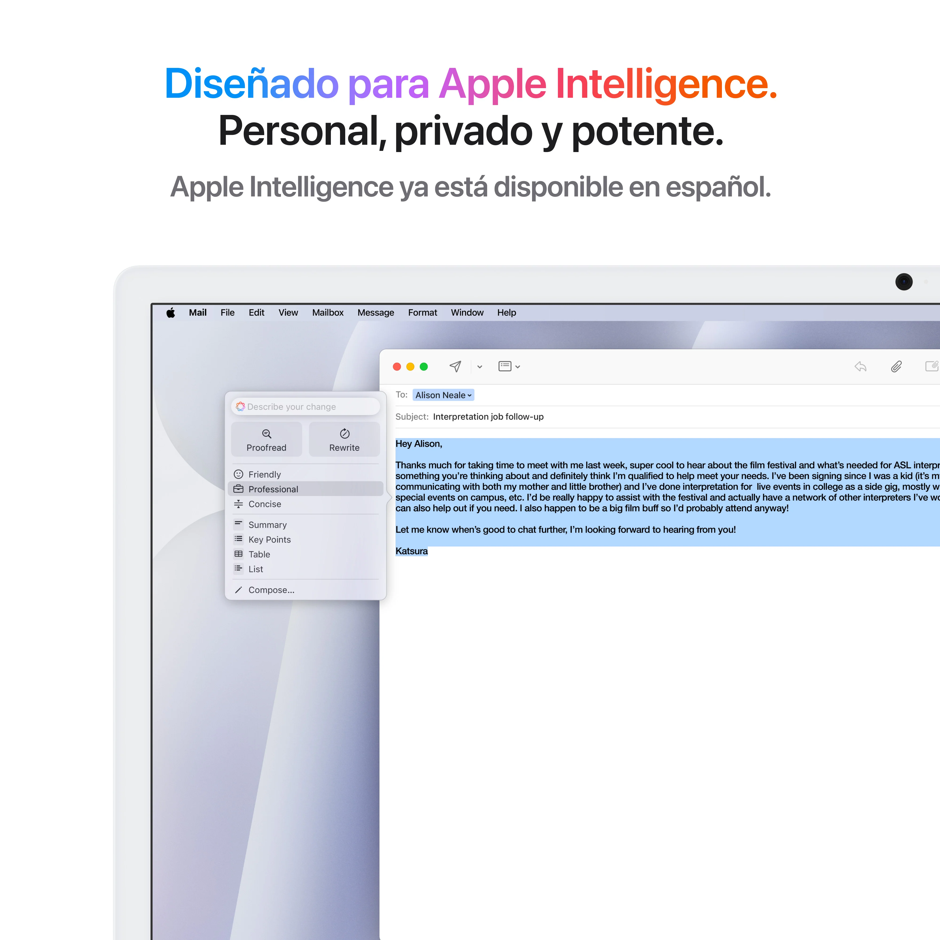 iMac con pantalla Retina 4,5K de 24 pulgadas: Chip M4 de Apple con CPU de 10 núcleos y GPU de 10 núcleos, 16 GB RAM, 512 GB SSD , Vidrio estándar, Gigabit Ethernet, Teclado Magic Keyboard con Touch ID - Plata - Image 5