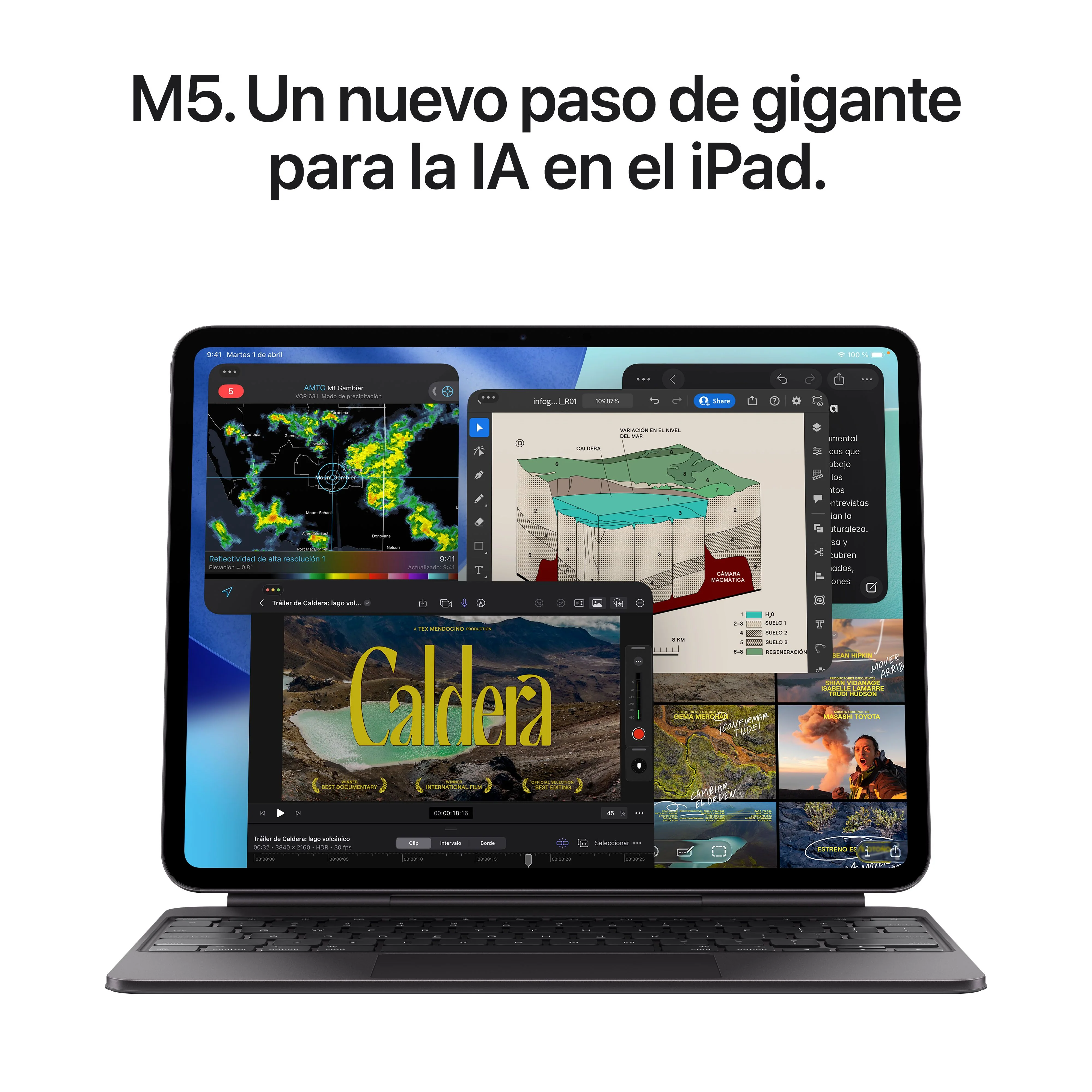 iPad Pro de 11 pulgadas Wi-Fi + Cellular 2 TB Vidrio nanotexturizado - Plata (M5) - Image 4
