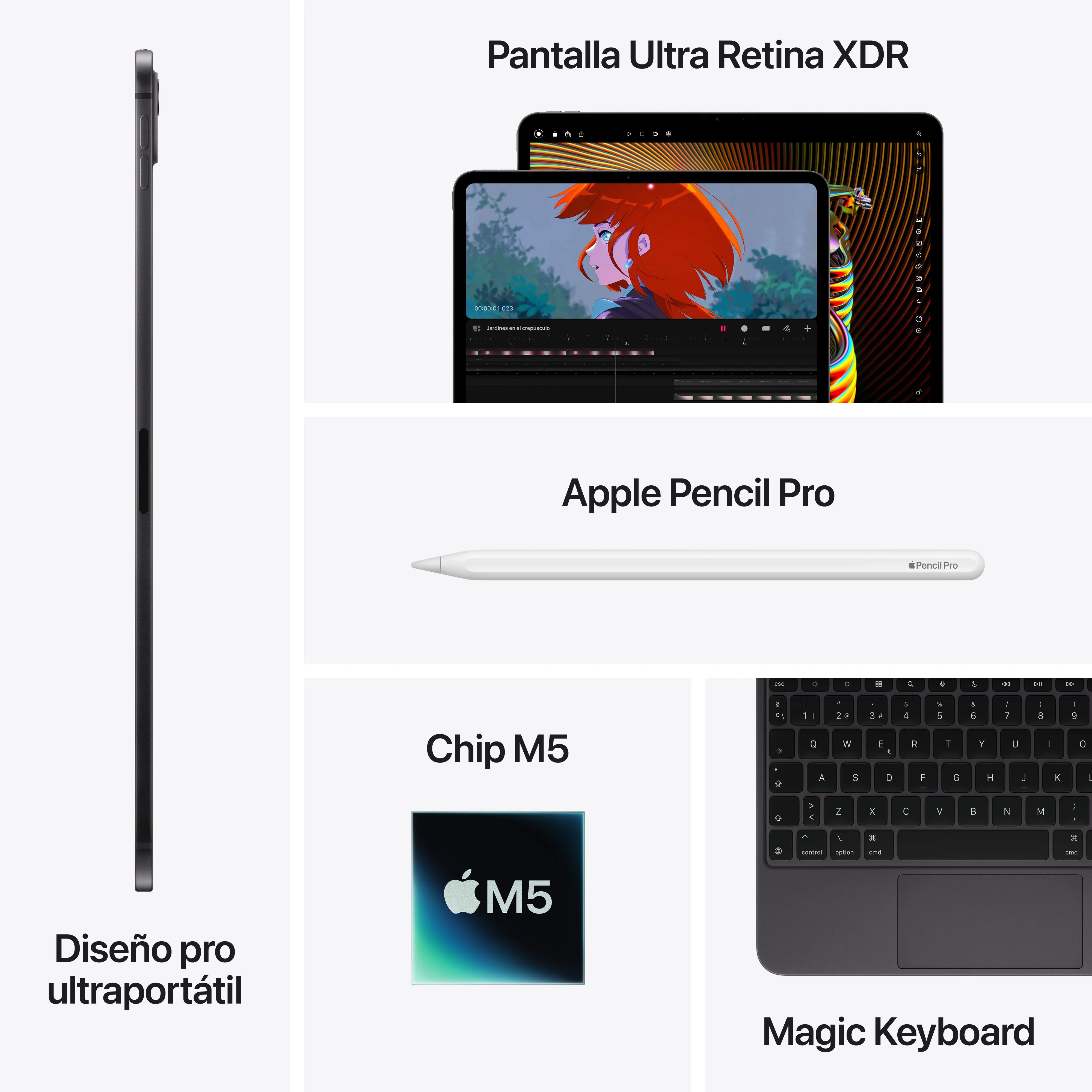 iPad Pro de 13 pulgadas Wi-Fi 1 TB Vidrio estándar - Plata (M5) - Image 8
