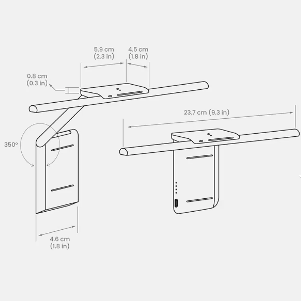 Lámpara LED portátil para ordenador LaptopBar Blanco | BenQ - Image 5