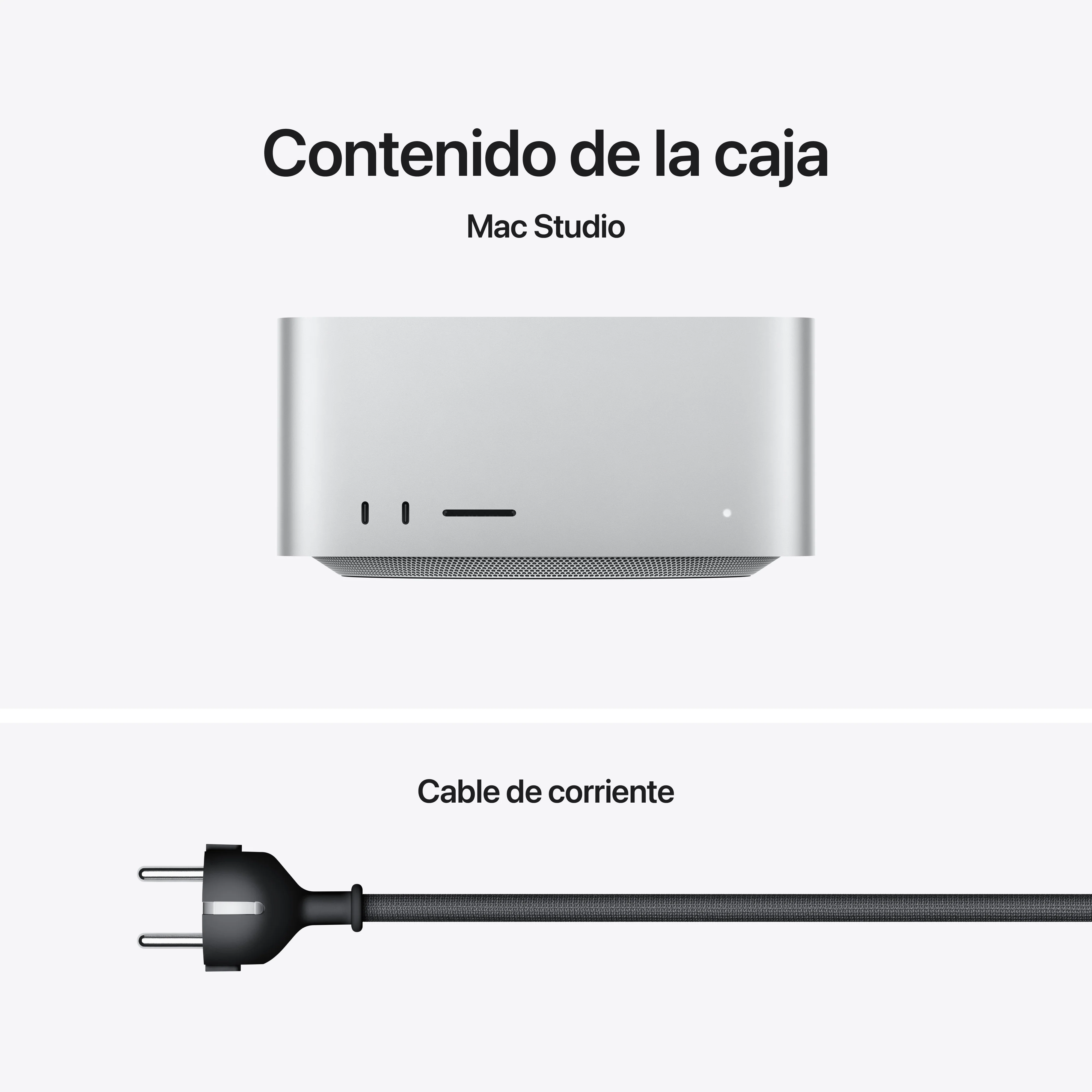 Mac Studio: Chip M3 Ultra de Apple con CPU de 28 núcleos y GPU de 60 núcleos, 96 GB RAM, 1 TB SSD - Plata - Image 9