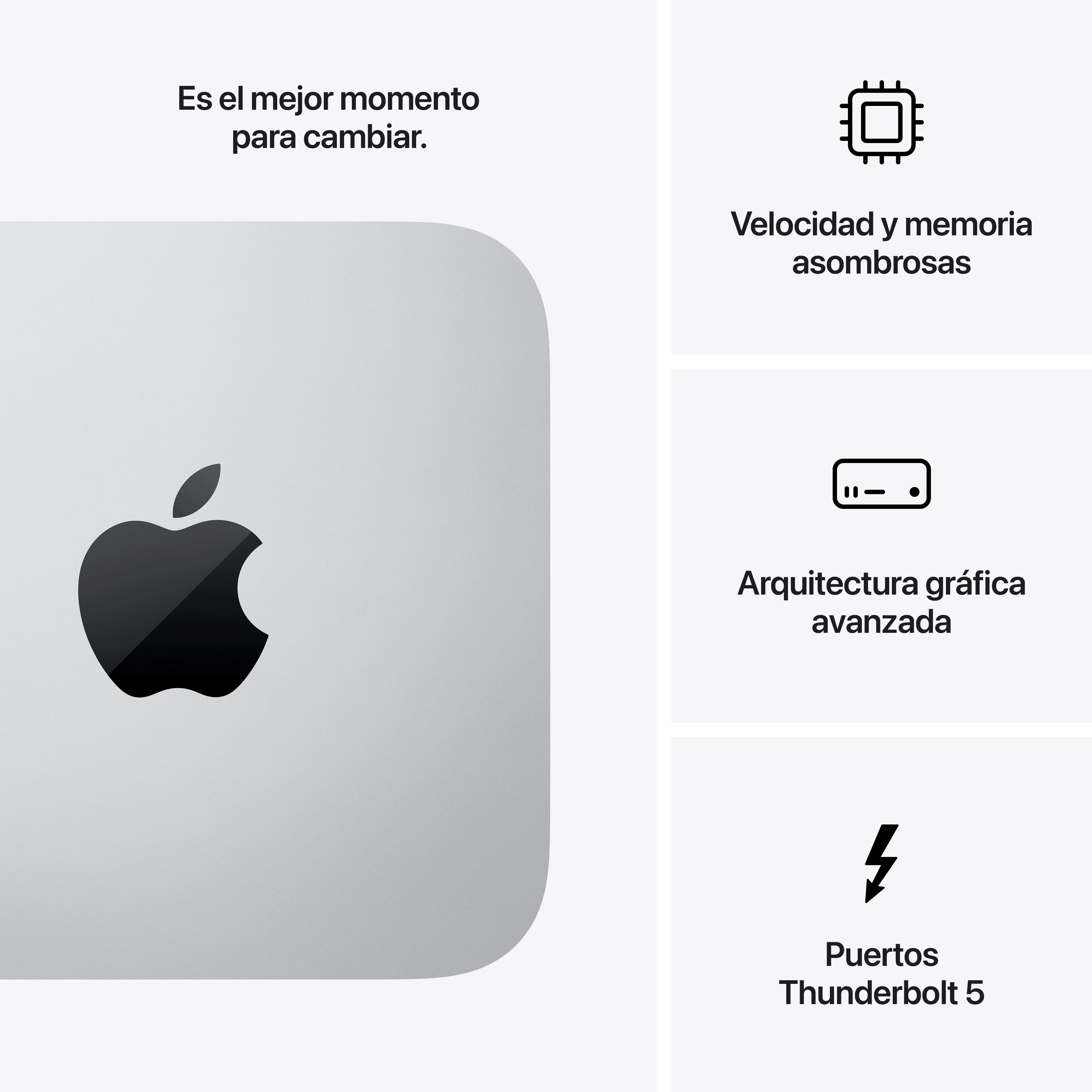 Mac Studio: Chip M4 Max de Apple con CPU de 14 núcleos y GPU de 32 núcleos, 36 GB RAM, 2 TB SSD - Plata - Image 8