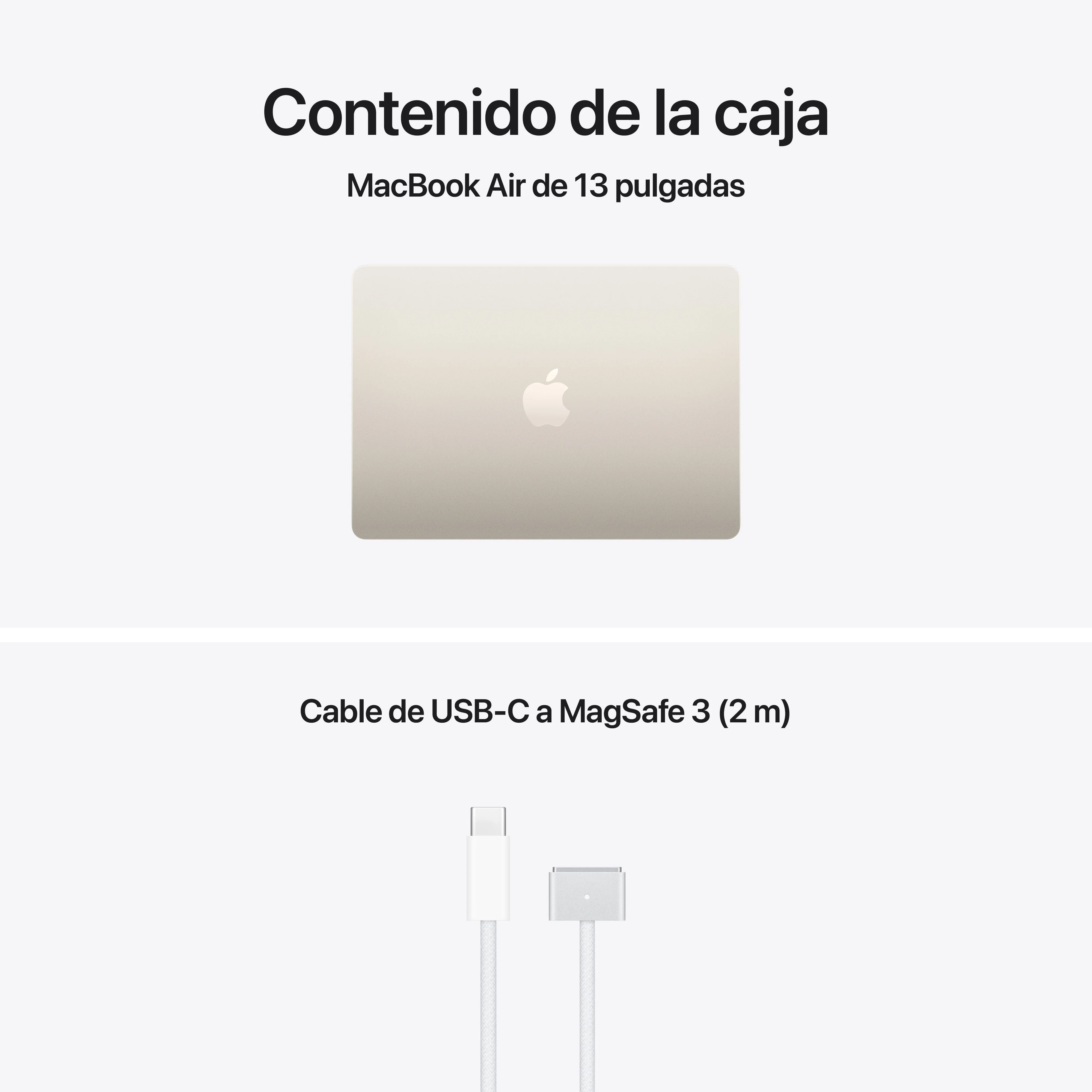 MacBook Air 13-pulgadas M5: Chip M5 de Apple CPU 10 nĂșcleos y GPU 10 nĂșcleos, 16 GB RAM, 512 GB SSD, Cargador 30W - Blanco estrella - Image 9