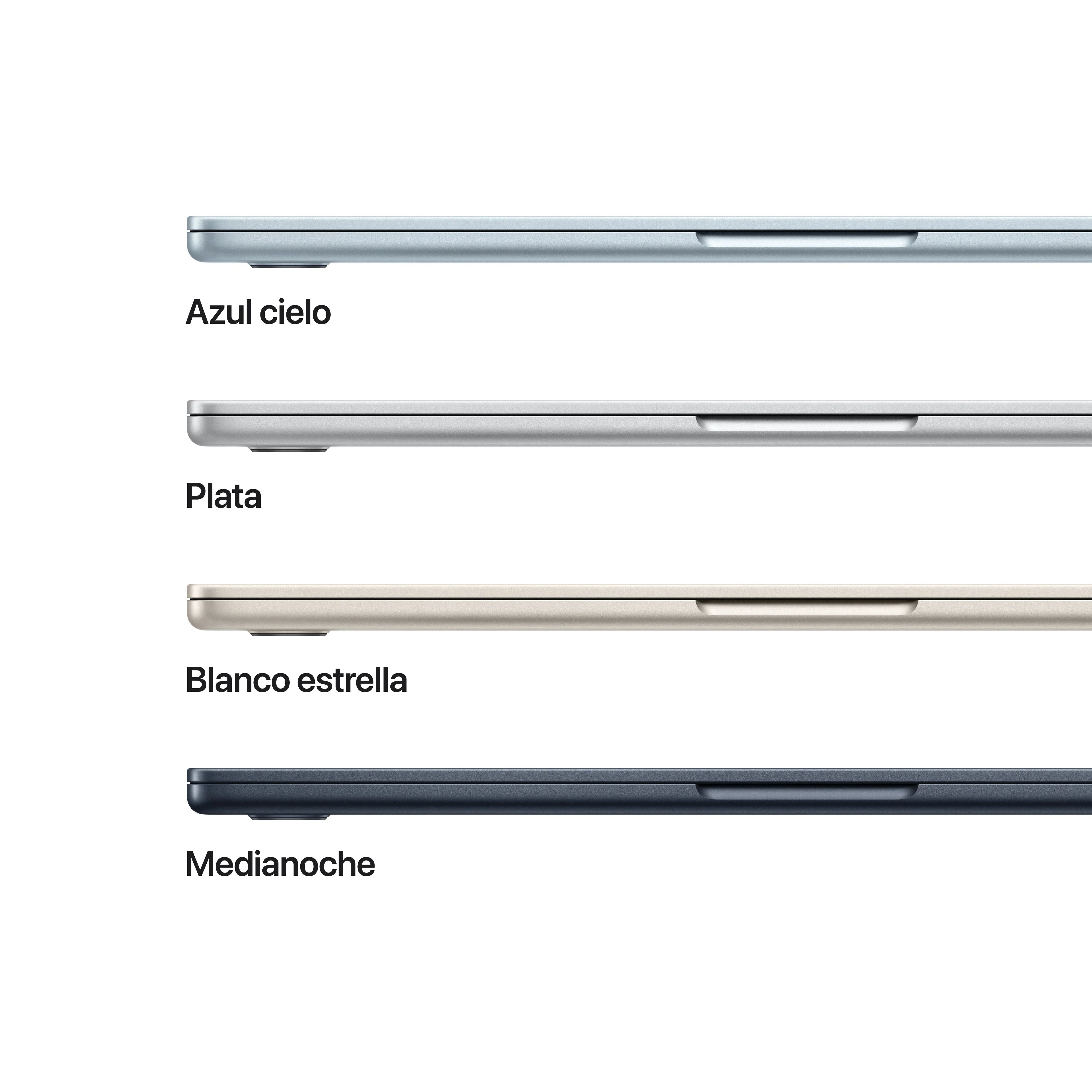 MacBook Air 13-pulgadas M5: Chip M5 de Apple CPU 10 núcleos y GPU 10 núcleos, 16 GB RAM, 512 GB SSD, Cargador 35W - Azul cielo - Image 3