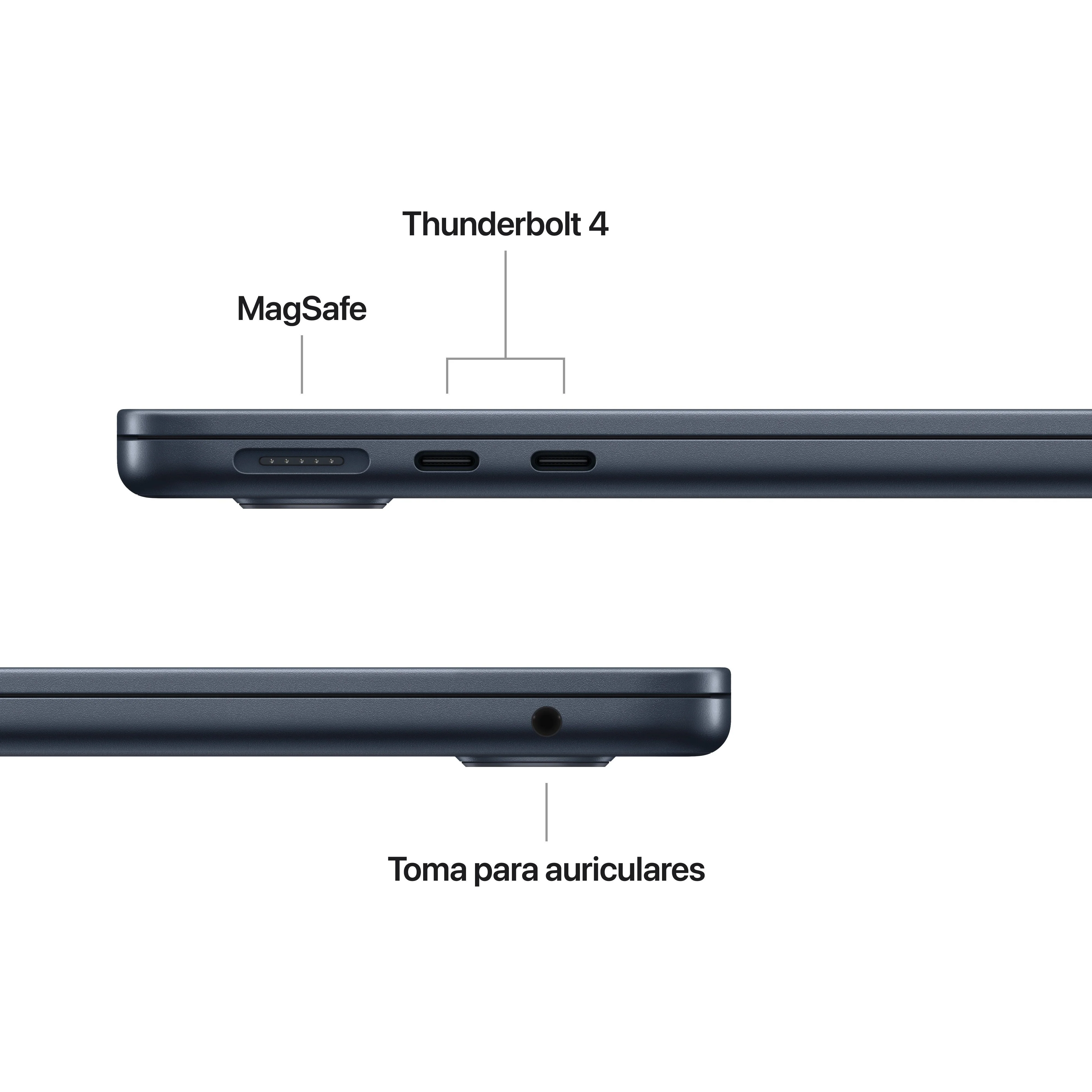 MacBook Air 13-pulgadas M5: Chip M5 de Apple CPU 10 nĂșcleos y GPU 10 nĂșcleos, 16 GB RAM, 512 GB SSD, Cargador 70W - Azul cielo - Image 6