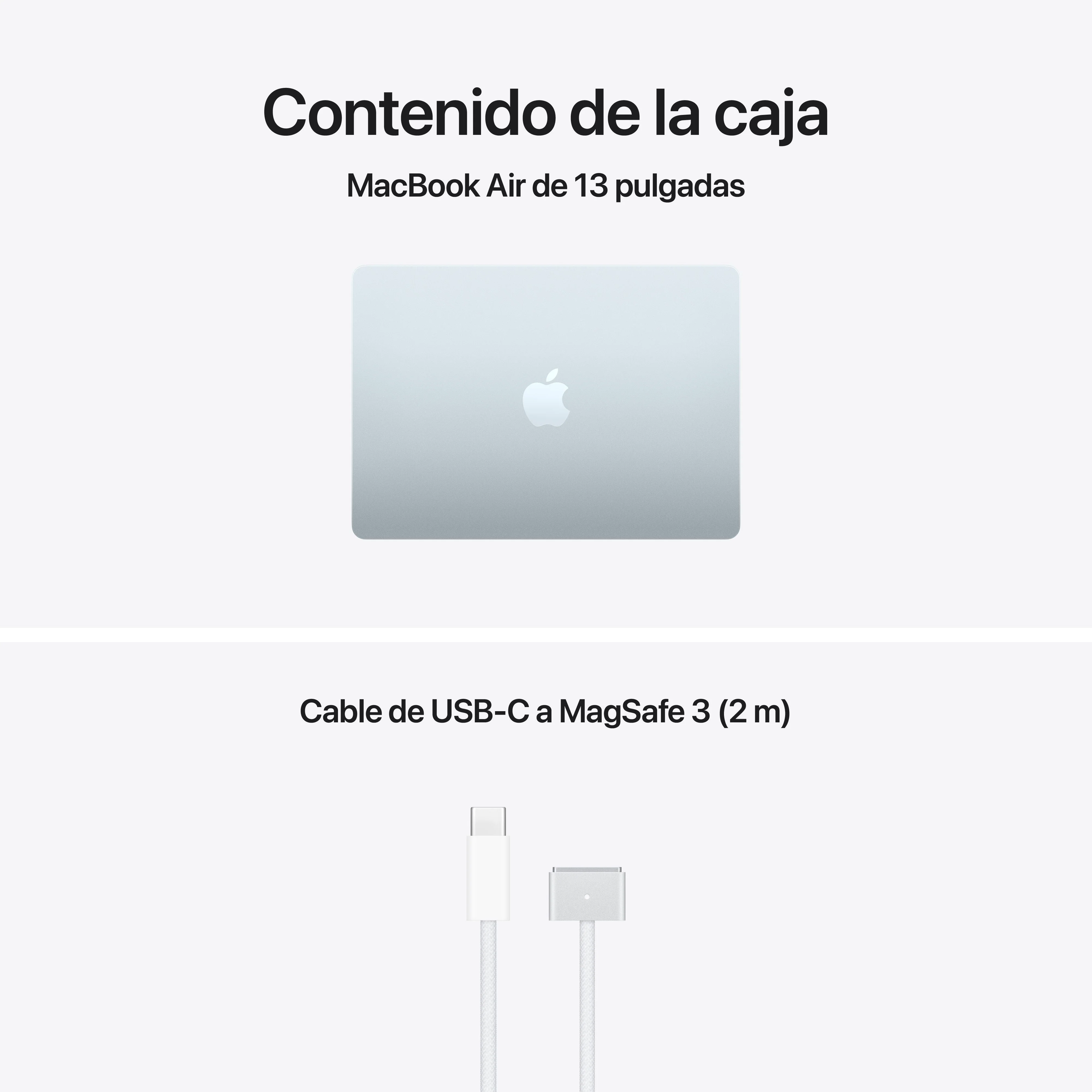 MacBook Air 13-pulgadas M5: Chip M5 de Apple CPU 10 nĂșcleos y GPU 10 nĂșcleos, 16 GB RAM, 2 TB SSD, Sin adaptador de corriente - Azul cielo - Image 9